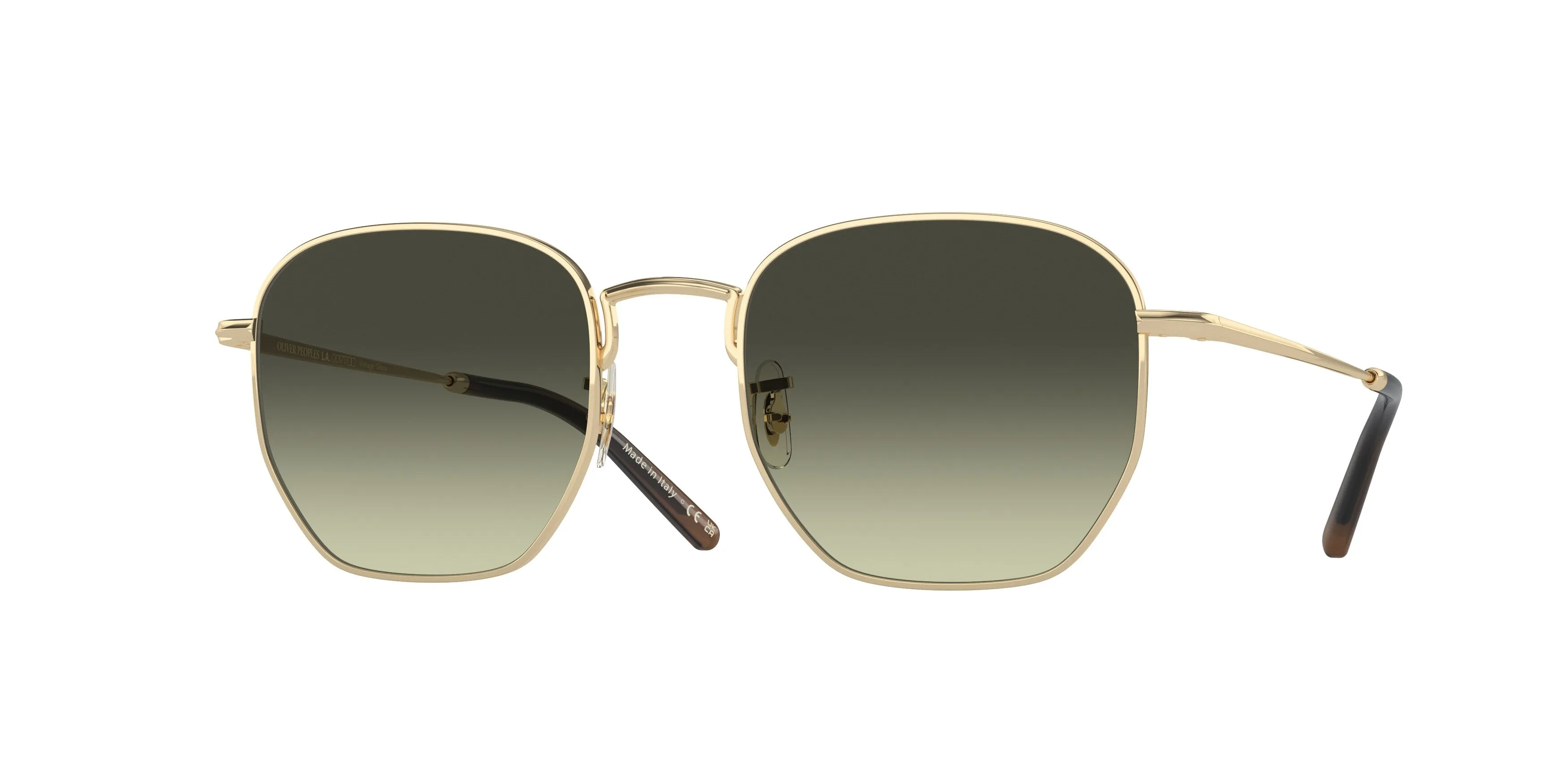 Oliver Peoples OV1331S KIERNEY SUN 5035BH Occhiali da sole Metallo Oro Verde G15 Squadrata Normale - immagine 1