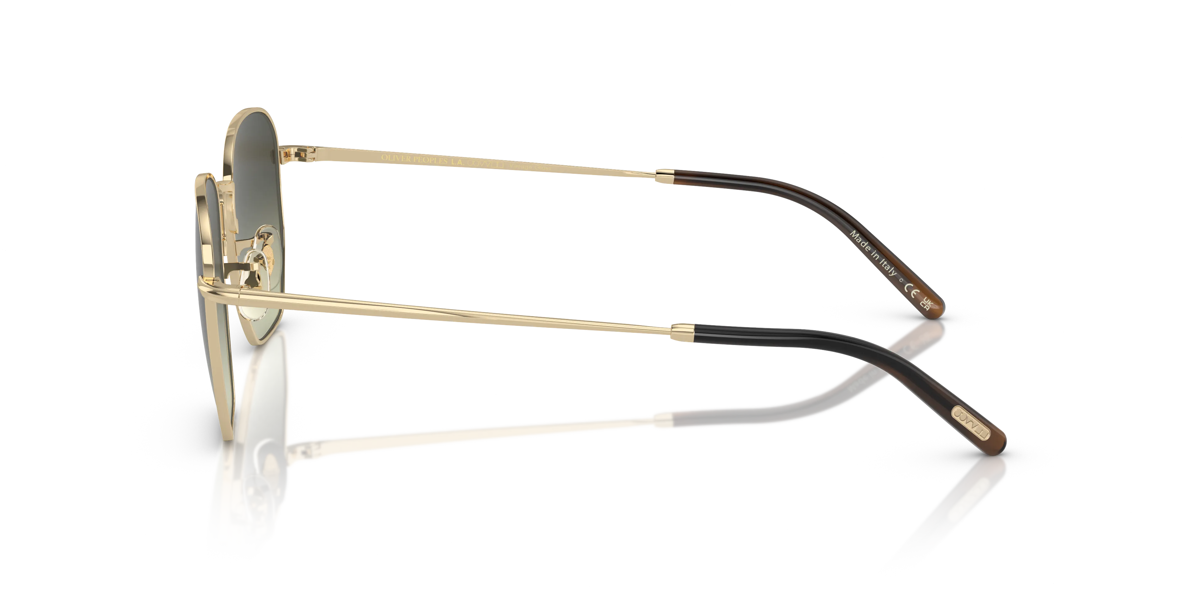 Oliver Peoples OV1331S KIERNEY SUN 5035BH Occhiali da sole Metallo Oro Verde G15 Squadrata Normale - immagine 4