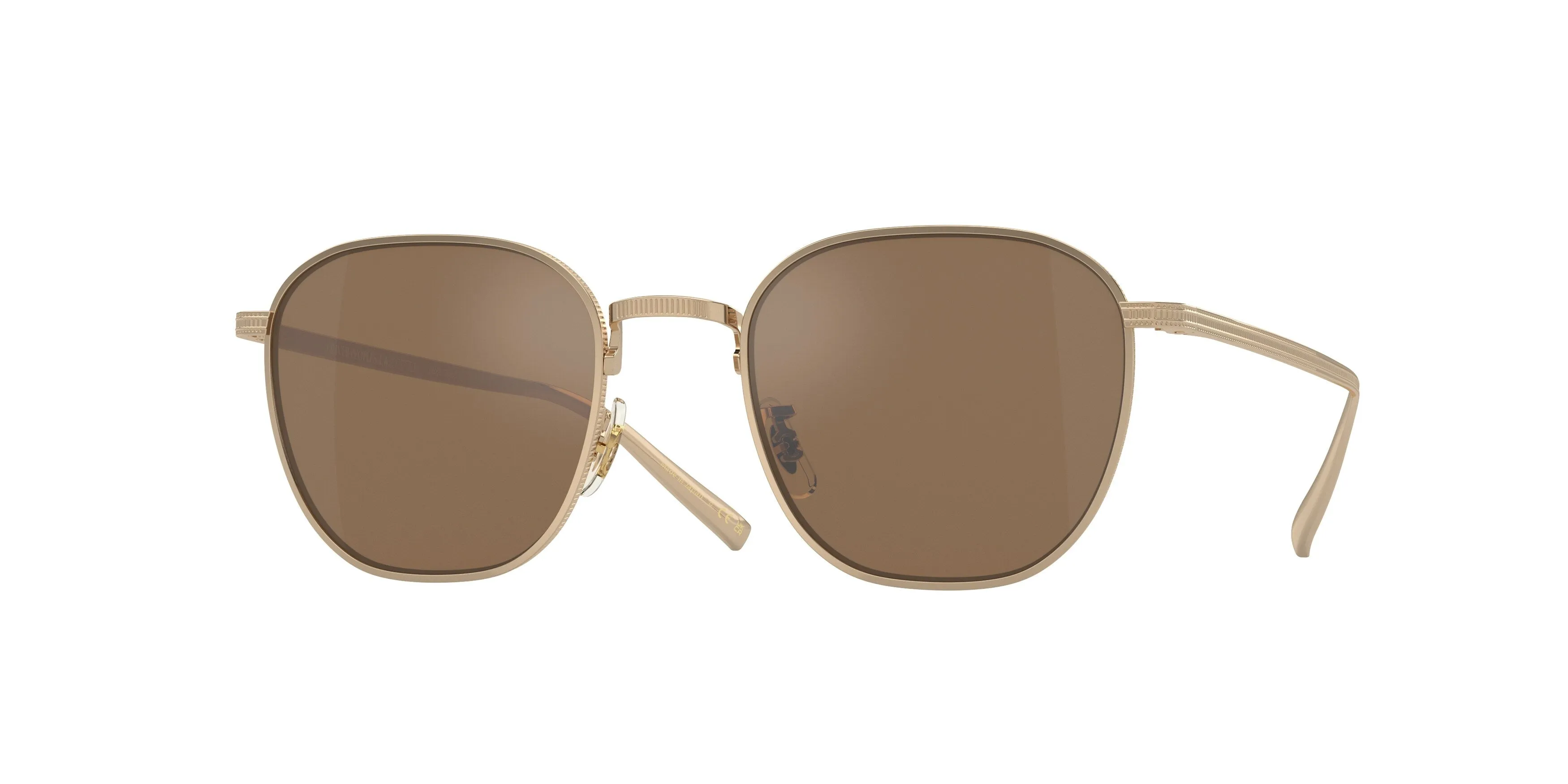 Oliver Peoples OV1329ST RYNN 5035G8 Occhiali da sole Titanio Oro Arancione Squadrata Normale - immagine 1