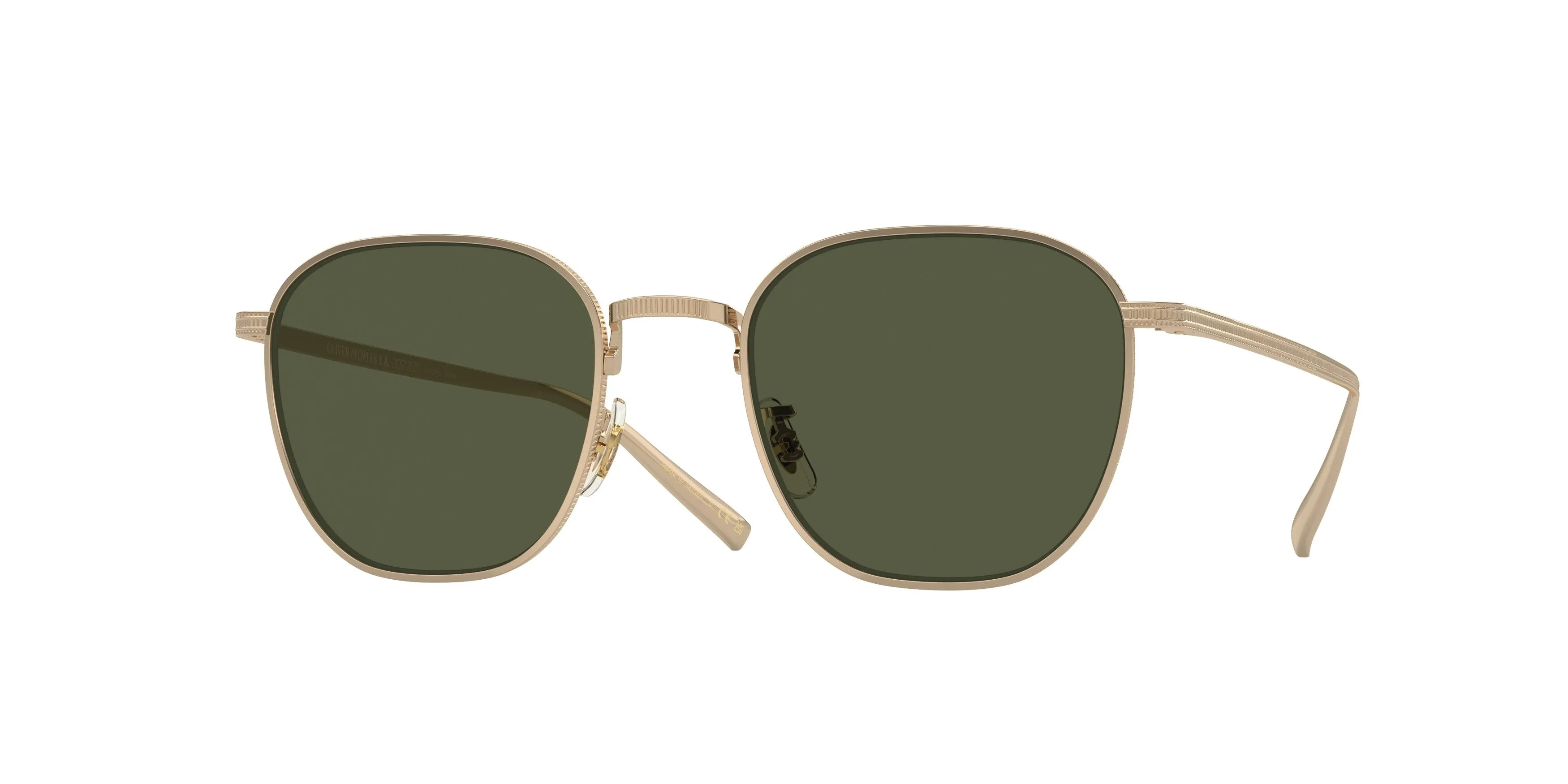 Oliver Peoples OV1329ST RYNN 503552 Occhiali da sole Titanio Oro Verde G15 Squadrata Normale - immagine 1