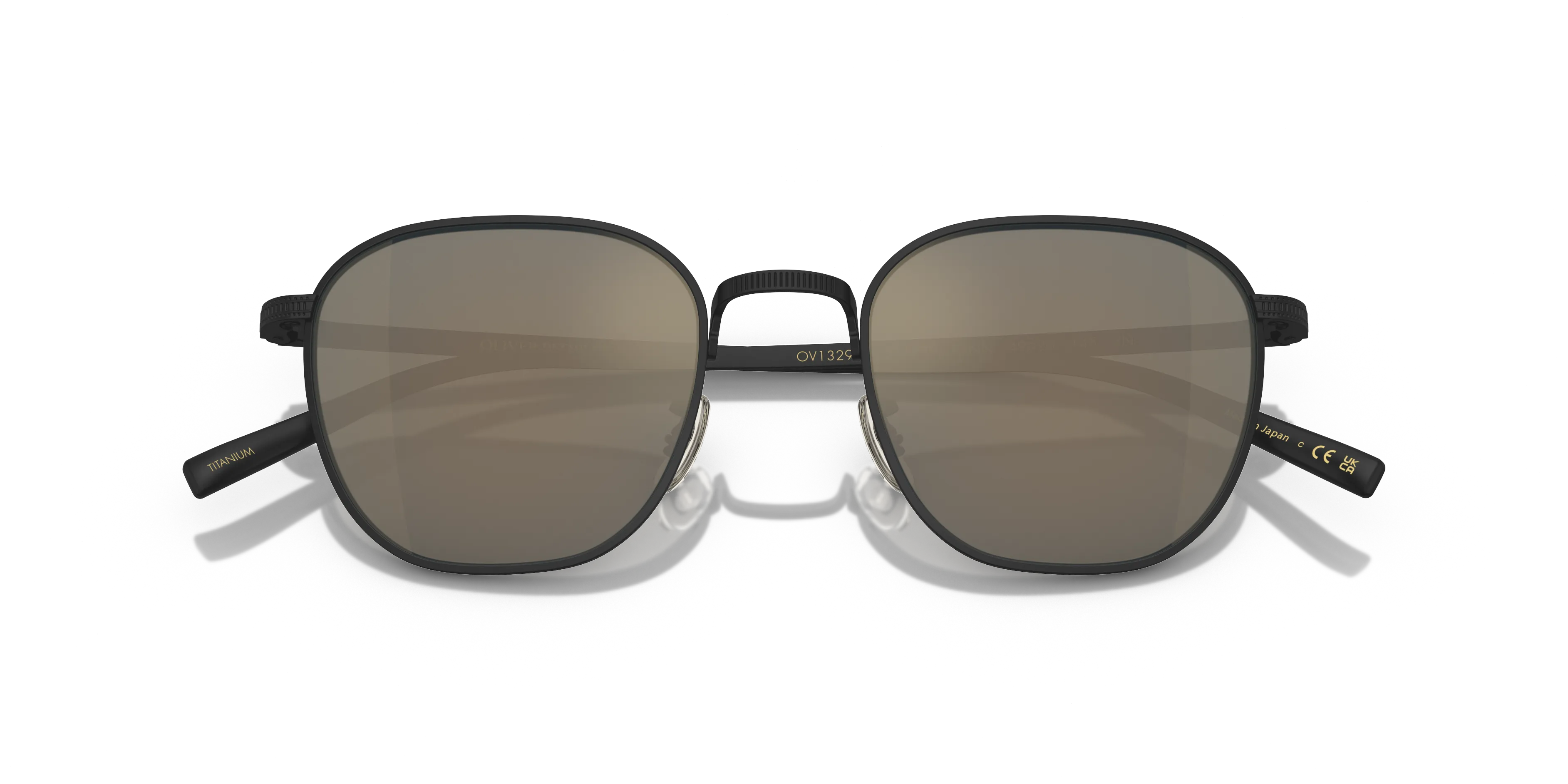 Oliver Peoples OV1329ST RYNN 501739 Occhiali da sole Titanio Nero Grigio Squadrata Normale - immagine 2