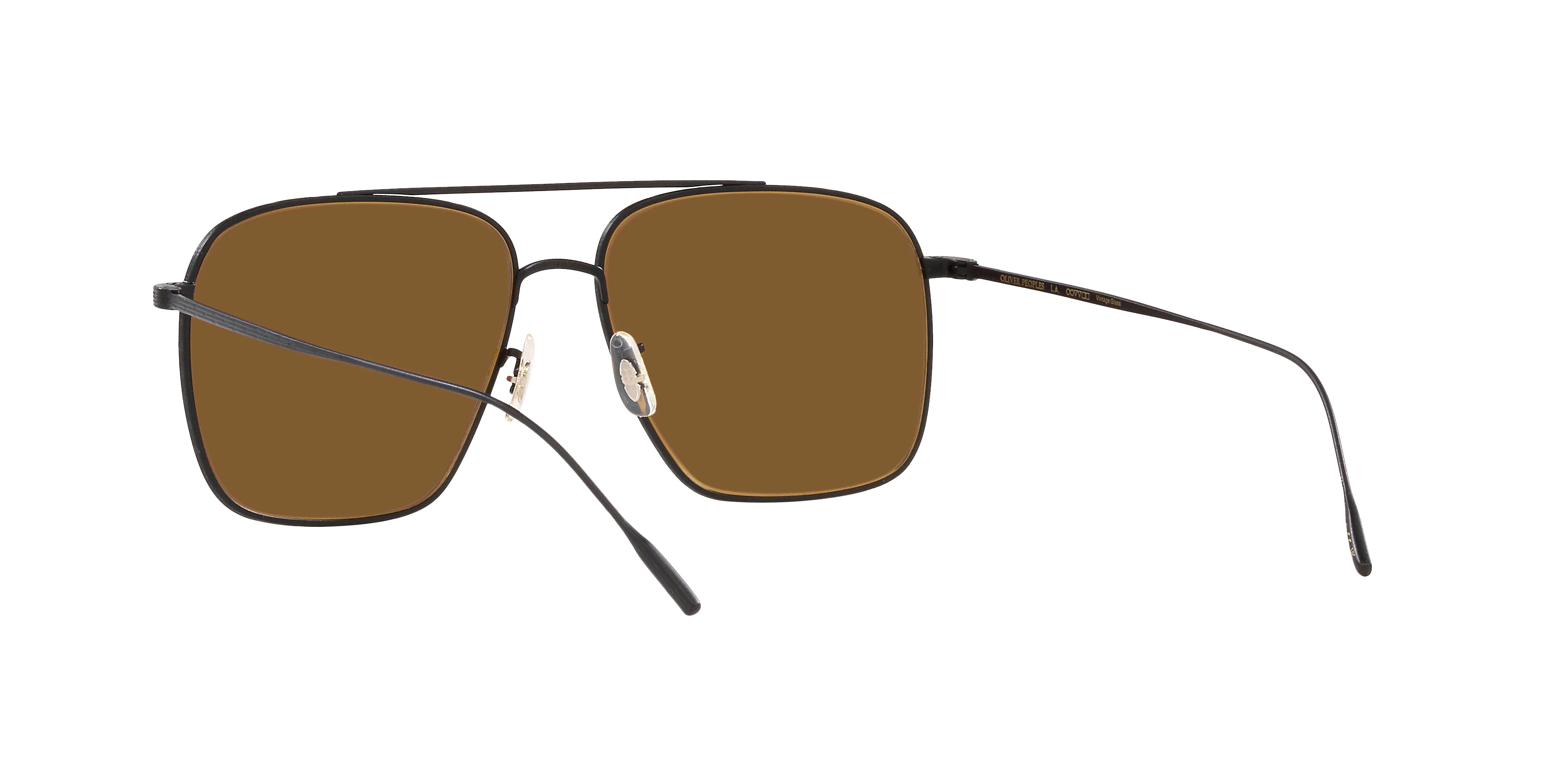 Oliver Peoples OV1320ST DRESNER 5062G8 Occhiali da sole Titanio Nero Arancione Pilot Normale - immagine 4
