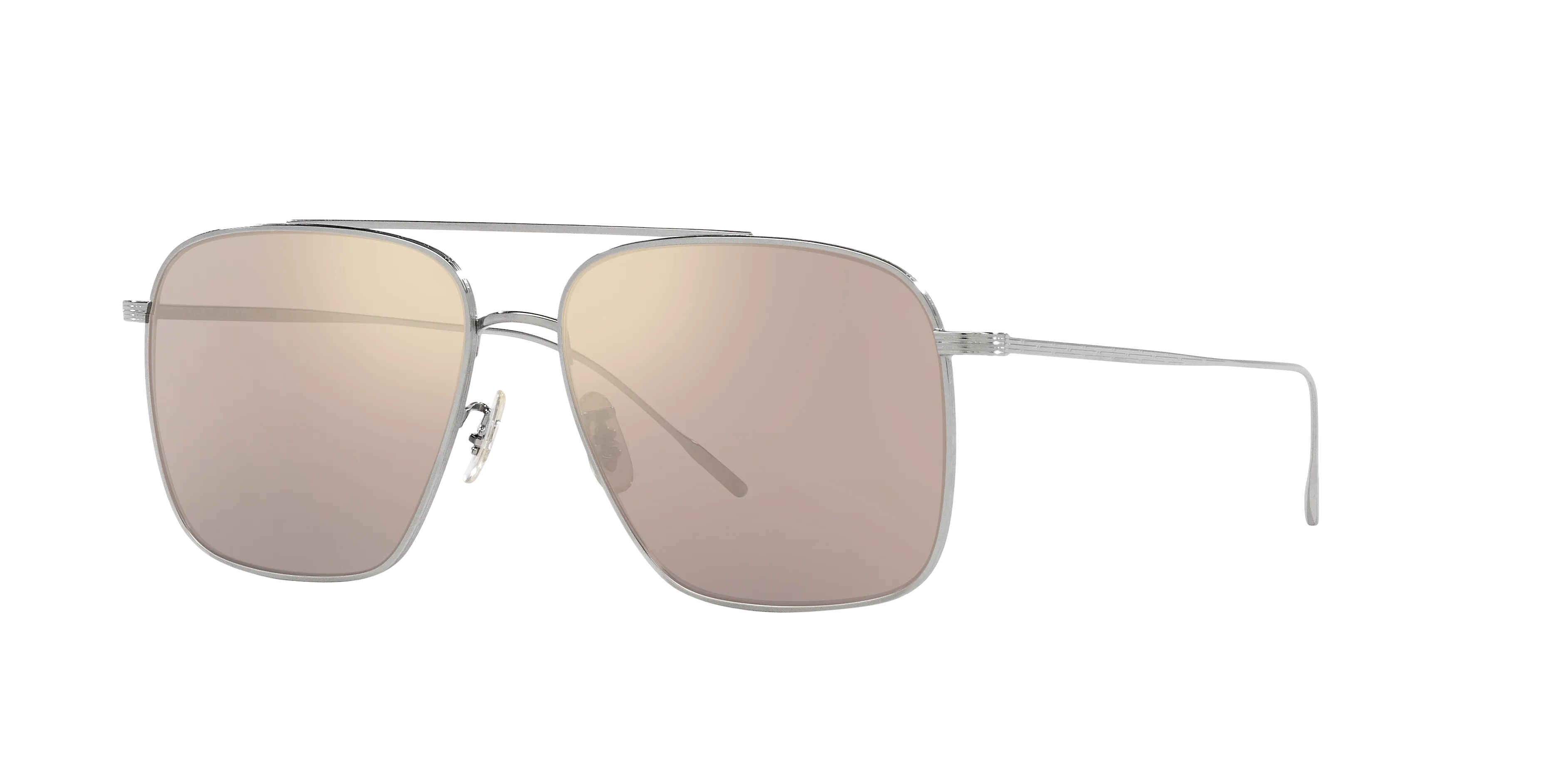 Oliver Peoples OV1320ST DRESNER 50365D Occhiali da sole Titanio Argento Marrone Pilot Fotocromatiche - immagine 1