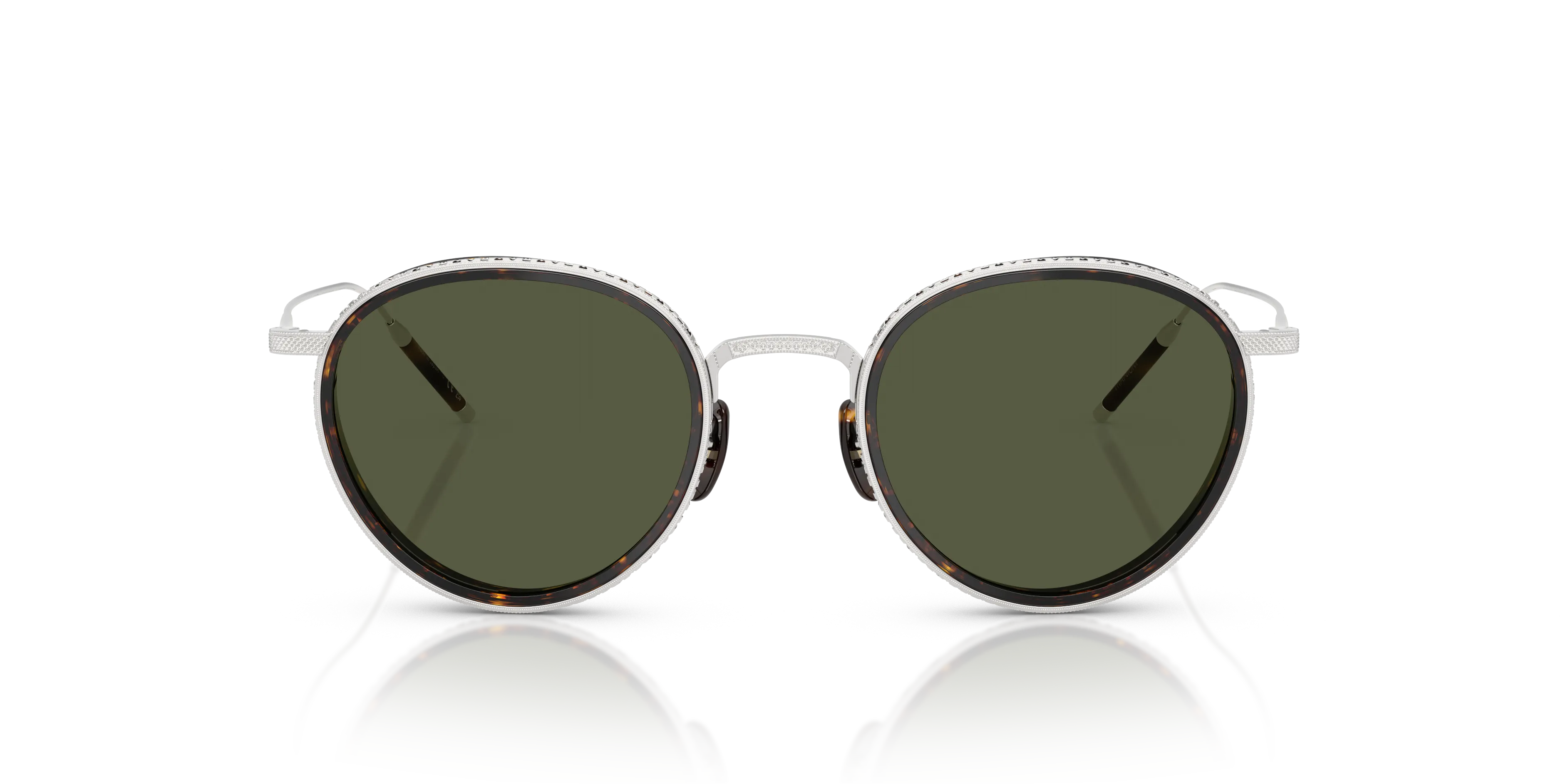 Oliver Peoples OV1318ST TK-8 SUN 527652 Occhiali da sole Titanio Grigio Verde G15 Pantos Normale - immagine 3