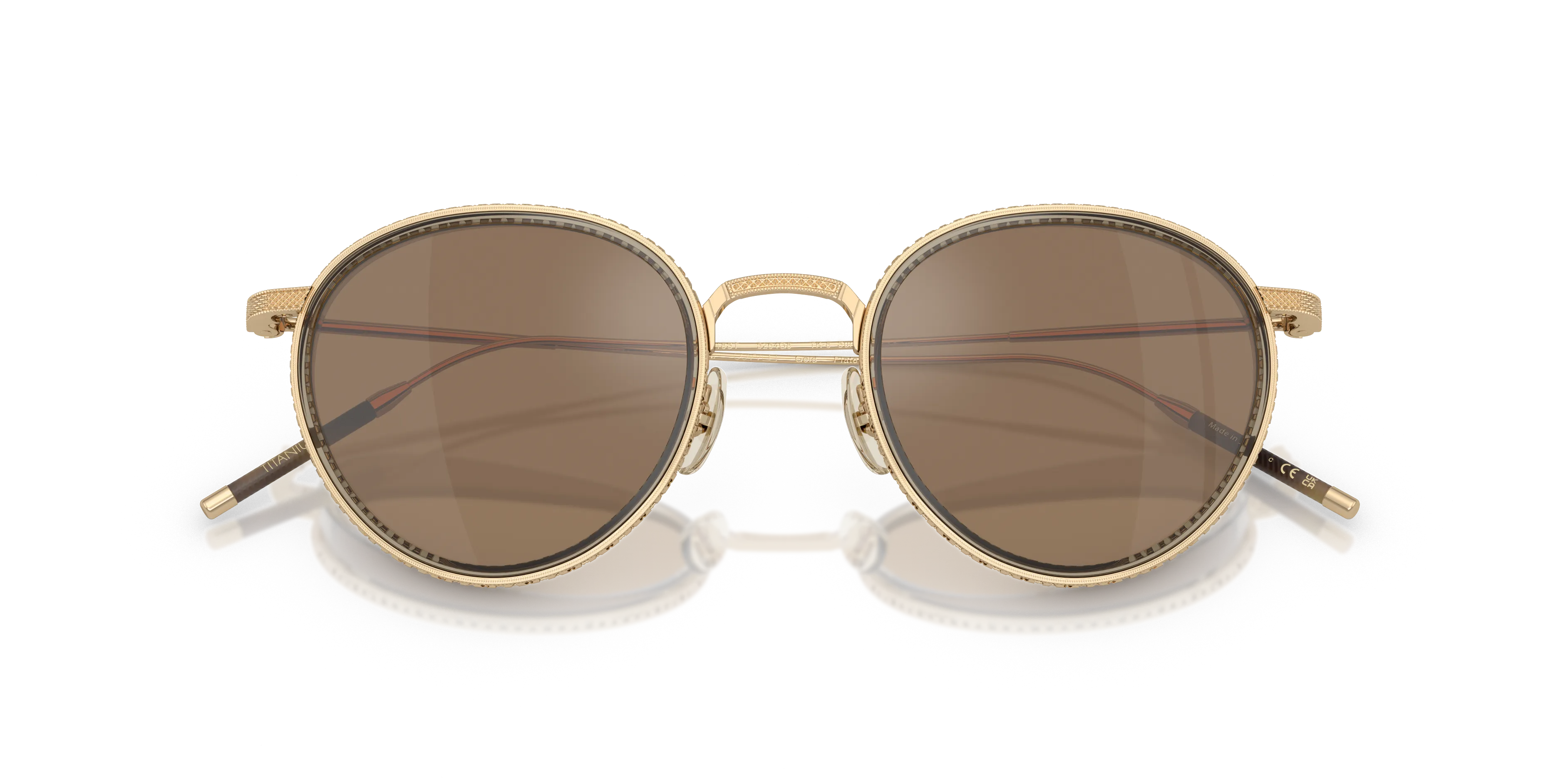 Oliver Peoples OV1318ST TK-8 SUN 5264G8 Occhiali da sole Titanio Oro Arancione Pantos Normale - immagine 2