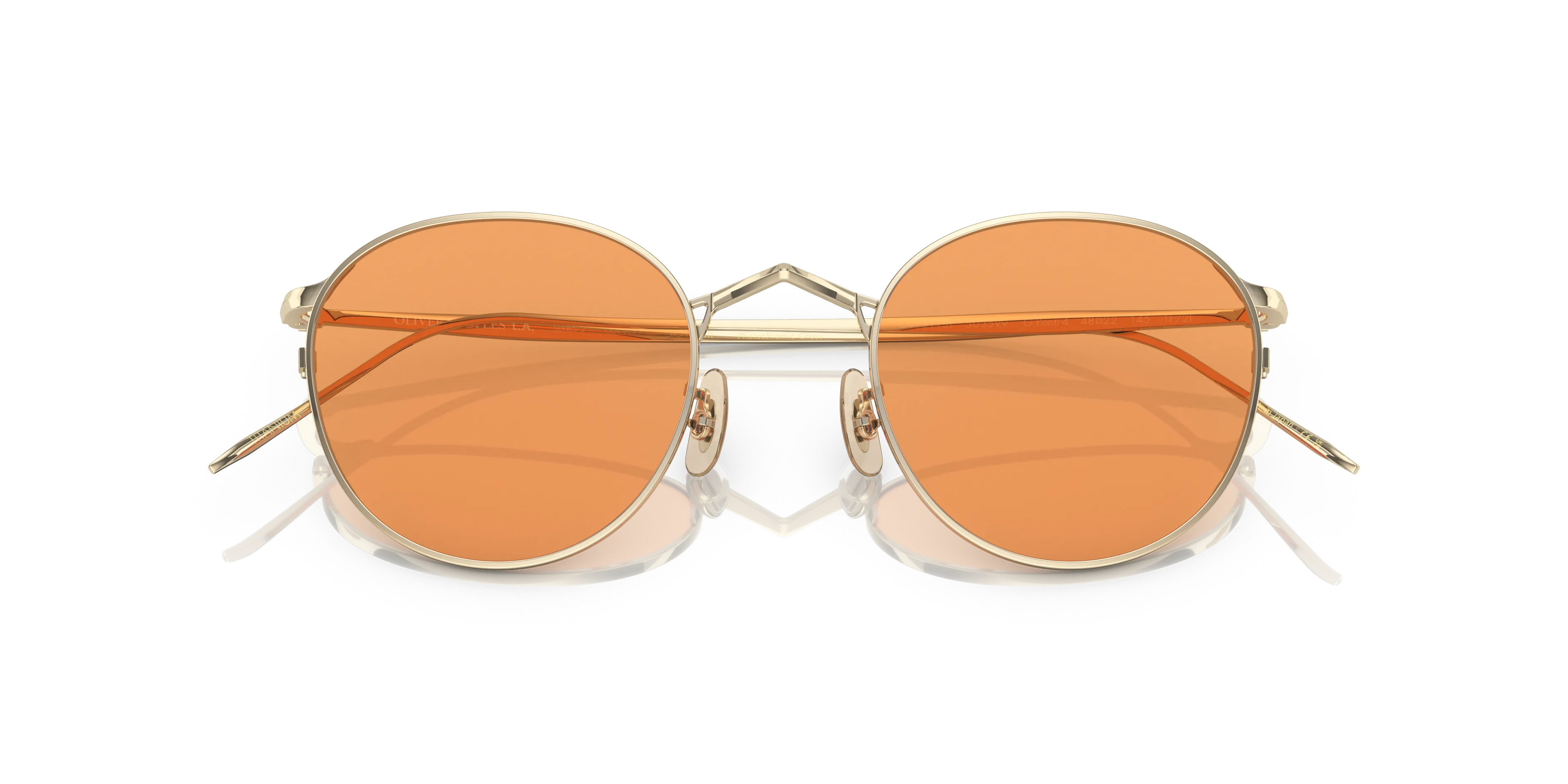 Oliver Peoples OV1311ST G. PONTI-4 5035V9 Occhiali da sole Titanio Oro Arancione Pantos Fotocromatiche - immagine 2