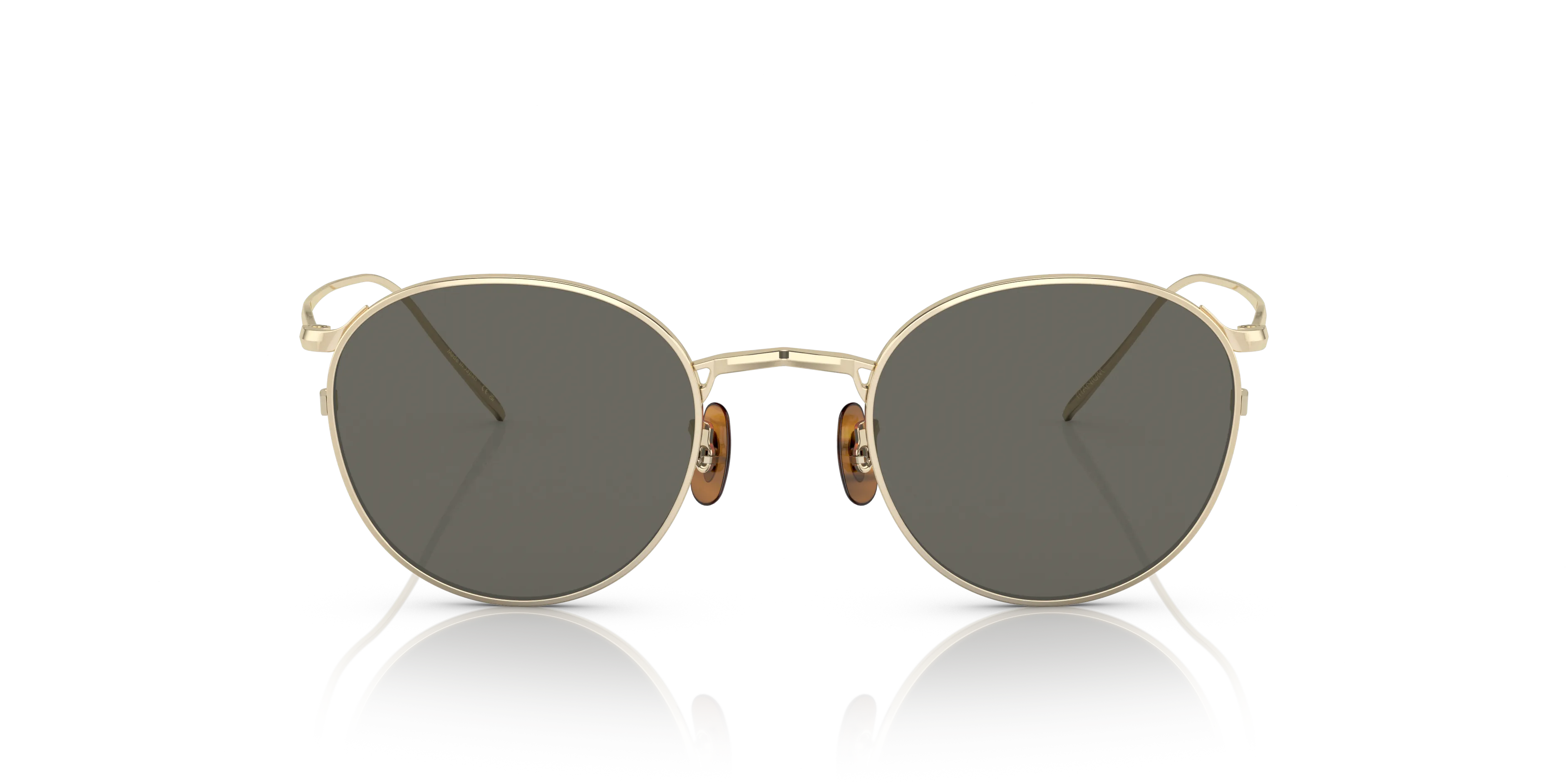 Oliver Peoples OV1311ST G. PONTI-4 5035R5 Occhiali da sole Titanio Oro Grigio Pantos Normale - immagine 3