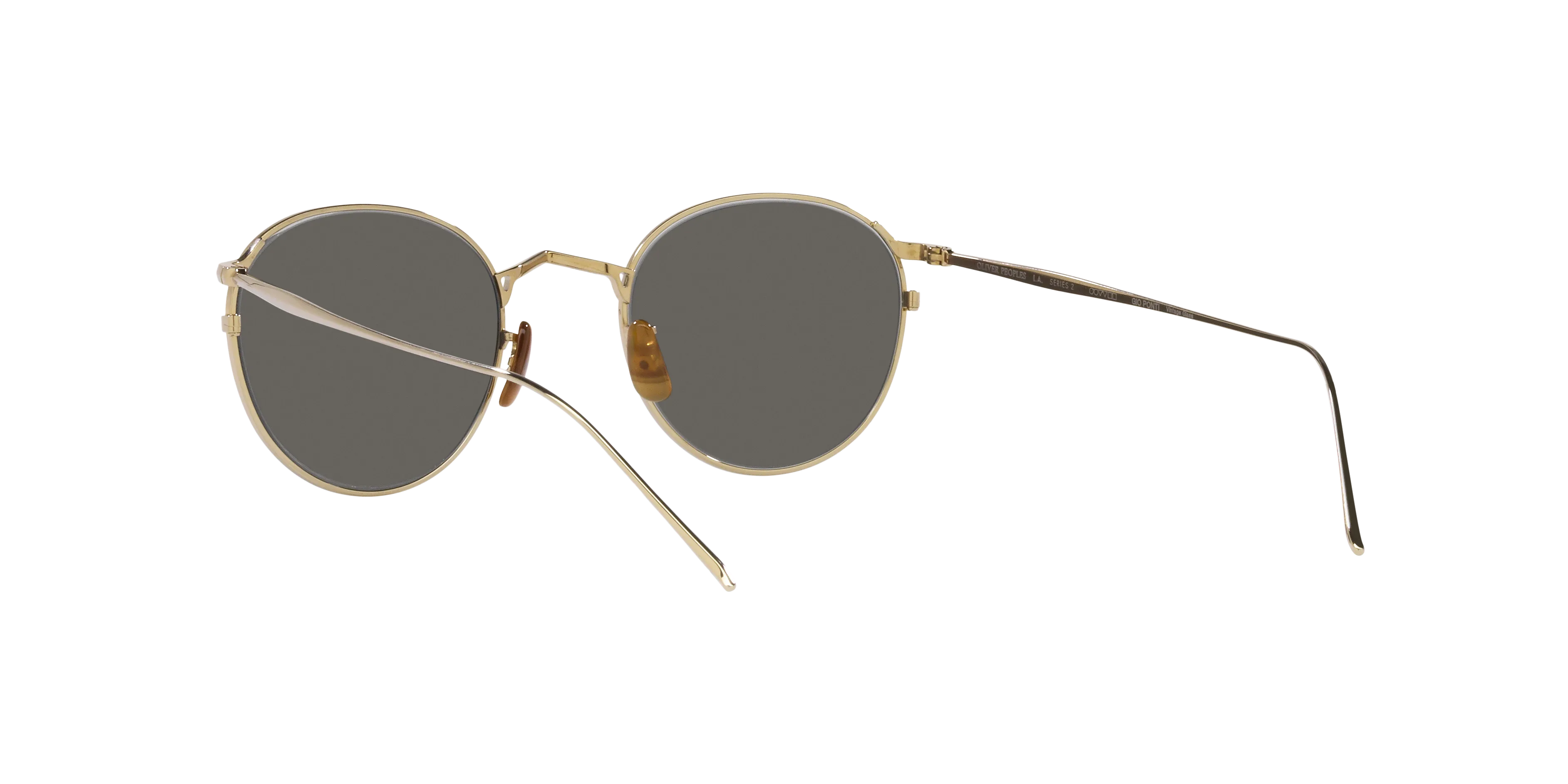 Oliver Peoples OV1311ST G. PONTI-4 5035R5 Occhiali da sole Titanio Oro Grigio Pantos Normale - immagine 4