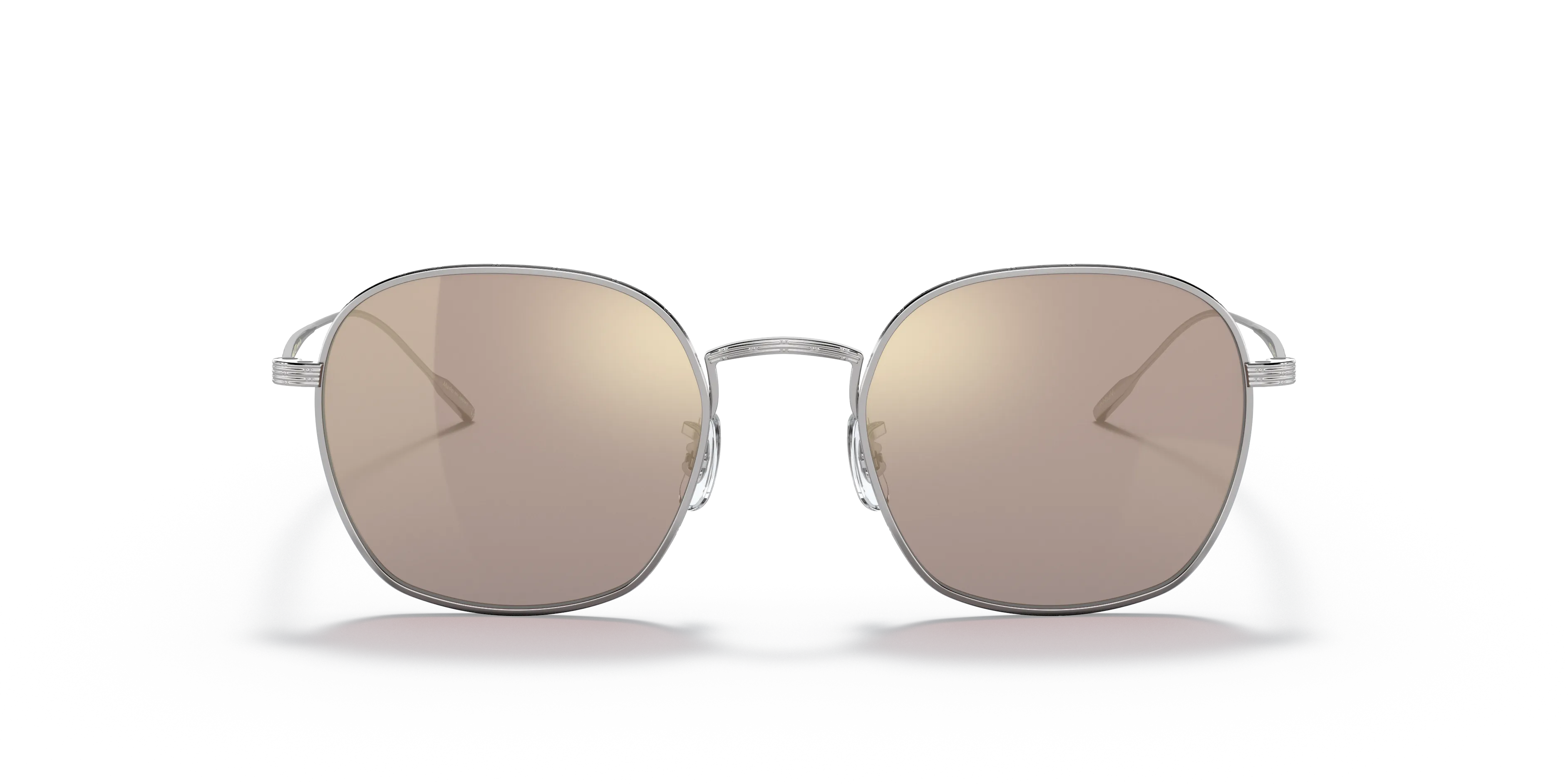 Oliver Peoples OV1307ST ADES 50365D Occhiali da sole Titanio Argento Marrone Squadrata Fotocromatiche - immagine 3