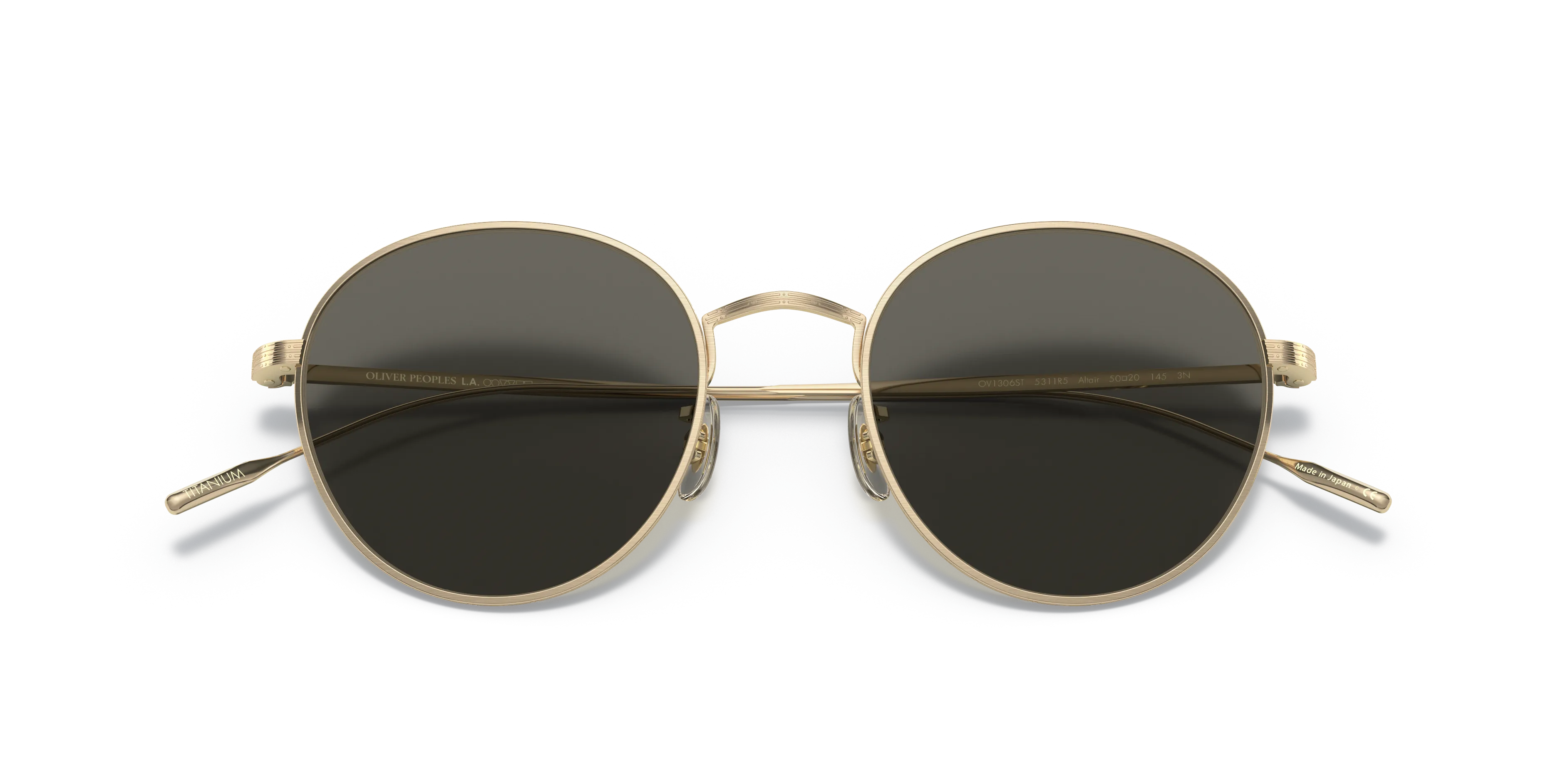 Oliver Peoples OV1306ST ALTAIR 5311R5 Occhiali da sole Titanio Oro Grigio Pantos Normale - immagine 2