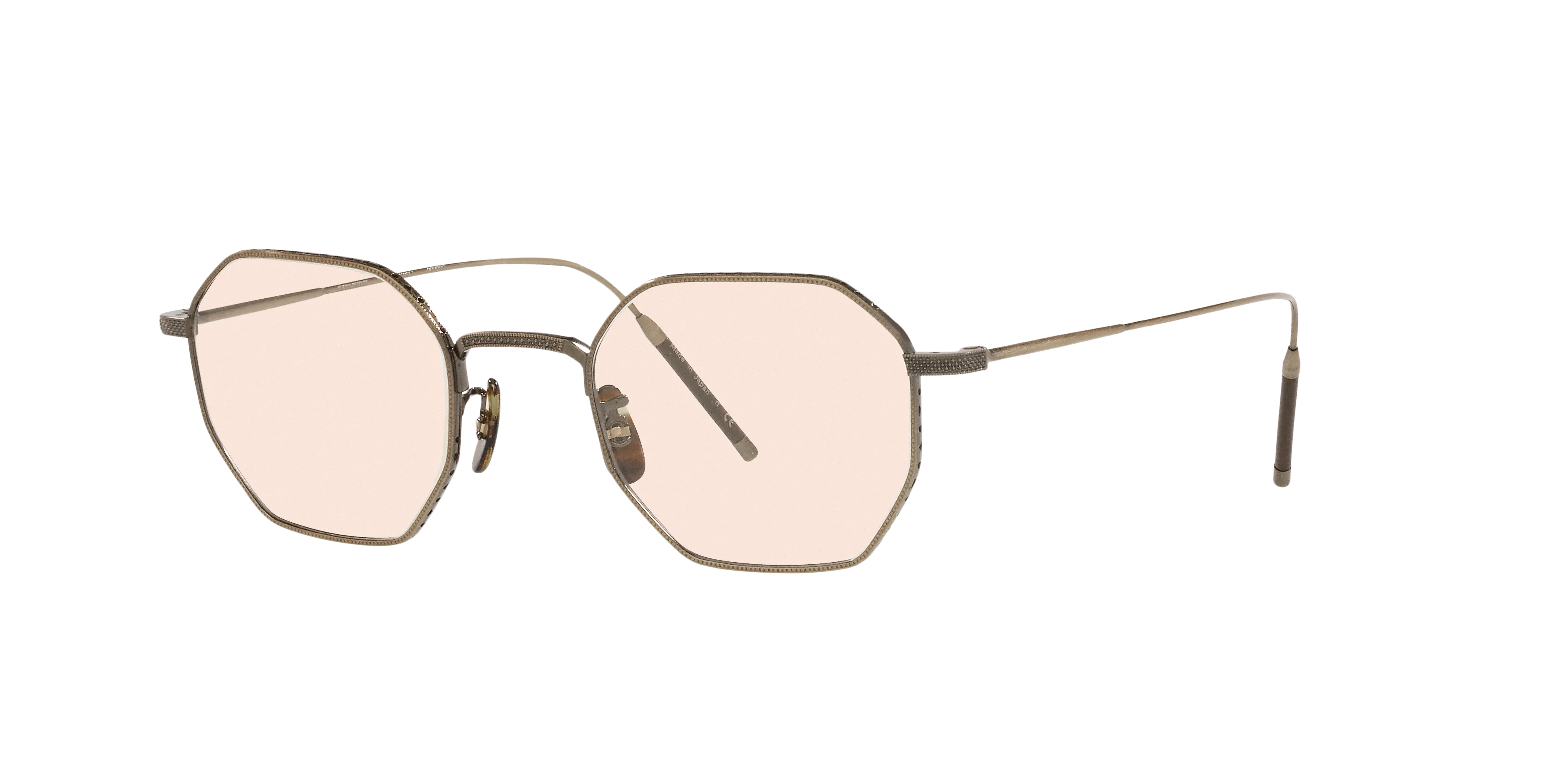 Oliver Peoples OV1299T TK-5 5284 Montature da vista Titanio Oro Marrone Rotonda Normale - immagine 1