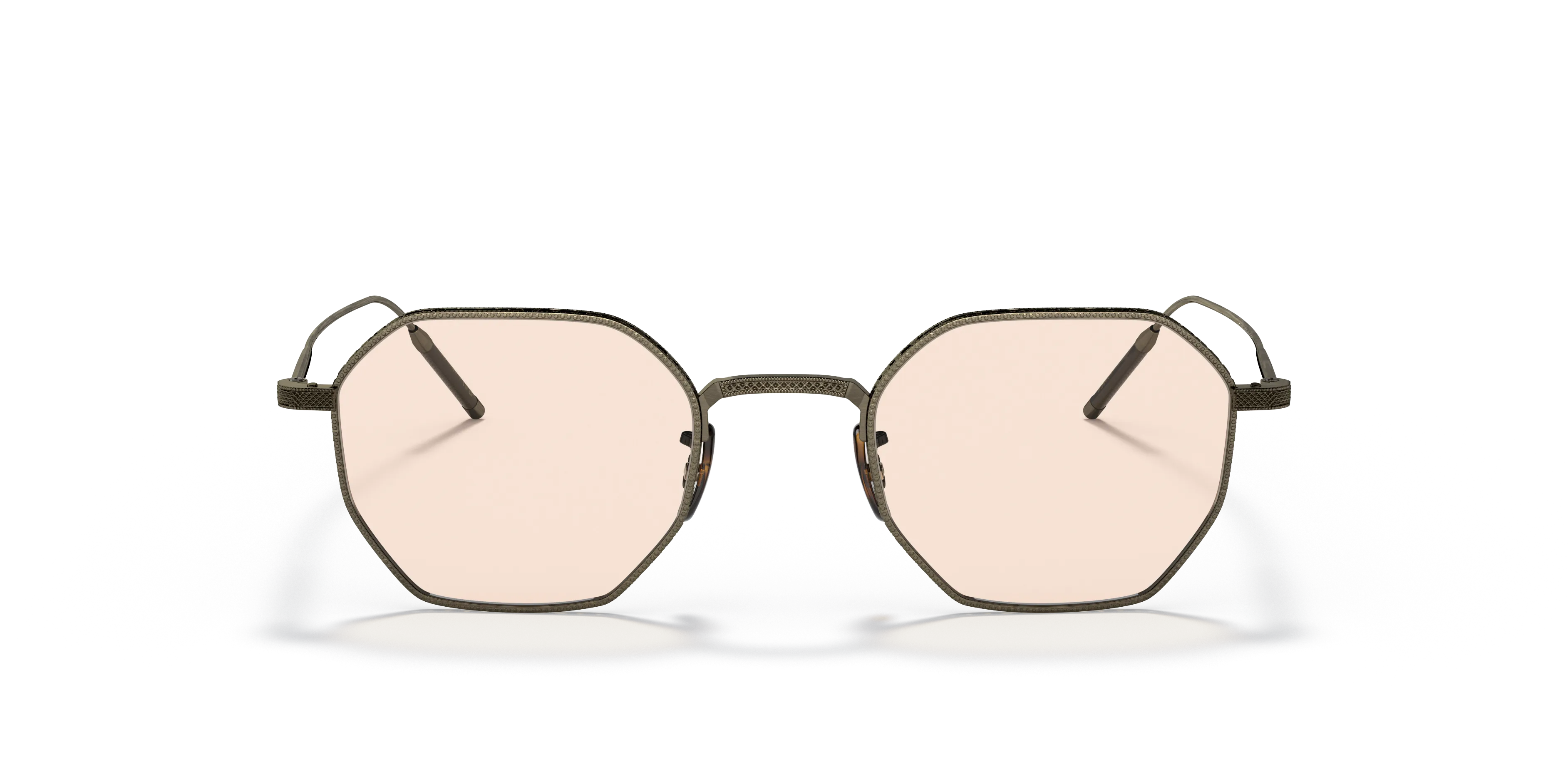 Oliver Peoples OV1299T TK-5 5284 Montature da vista Titanio Oro Marrone Rotonda Normale - immagine 3