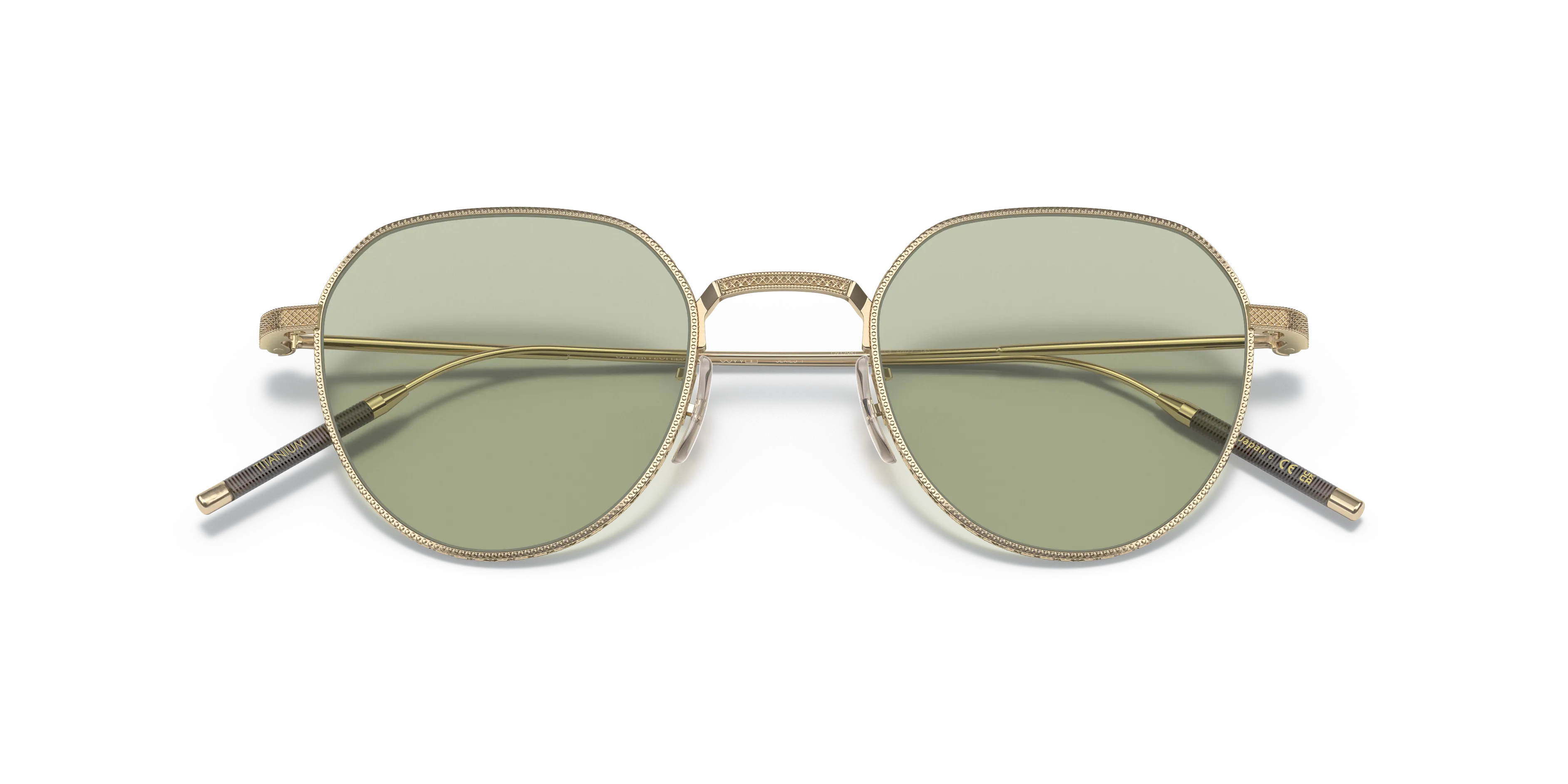 Oliver Peoples OV1298T TK-4 5311 Montature da vista Titanio Oro Verde Pantos Normale - immagine 2