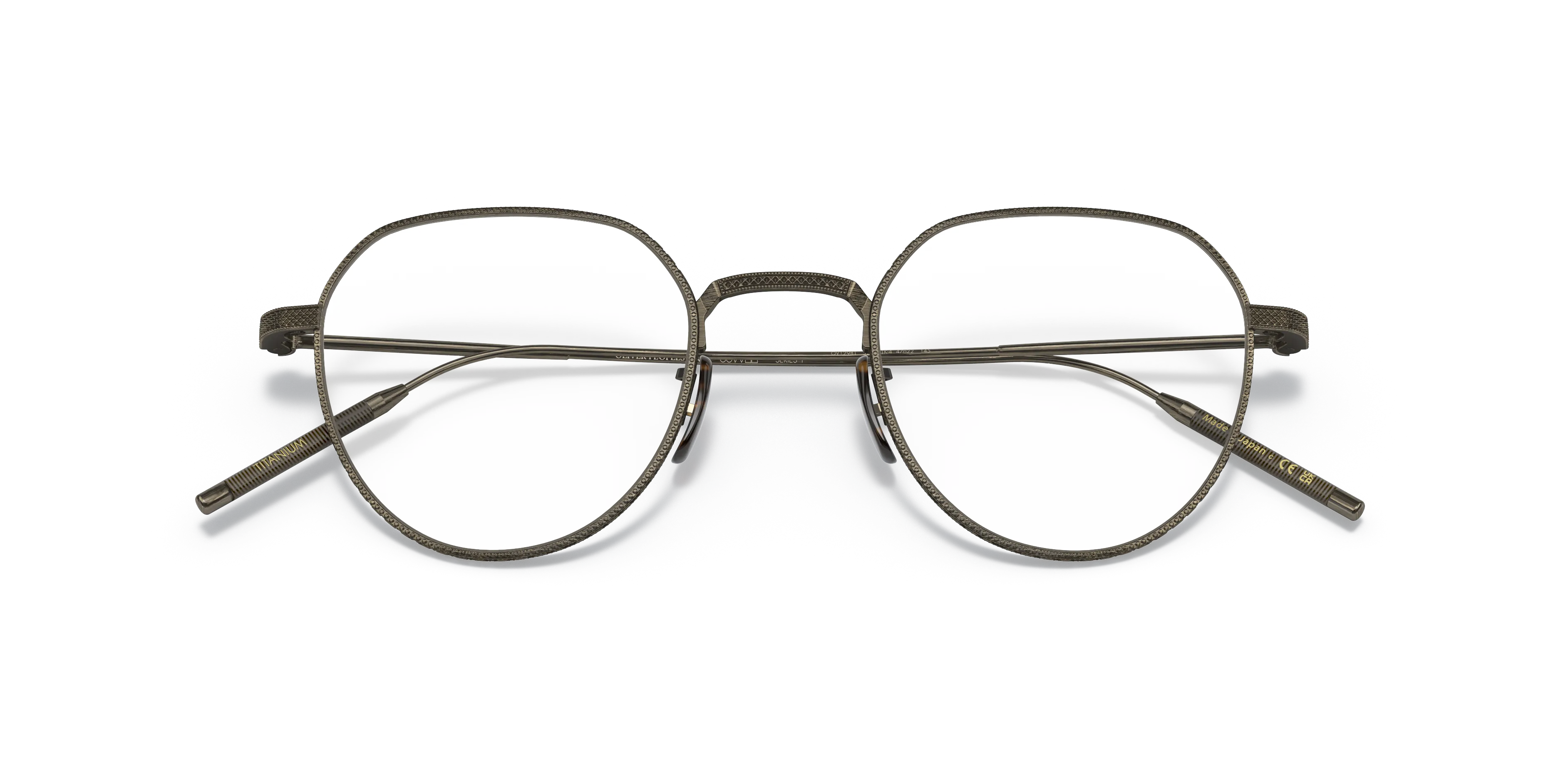 Oliver Peoples OV1298T TK-4 5284 Montature da vista Titanio Oro Trasparente Pantos Normale - immagine 2