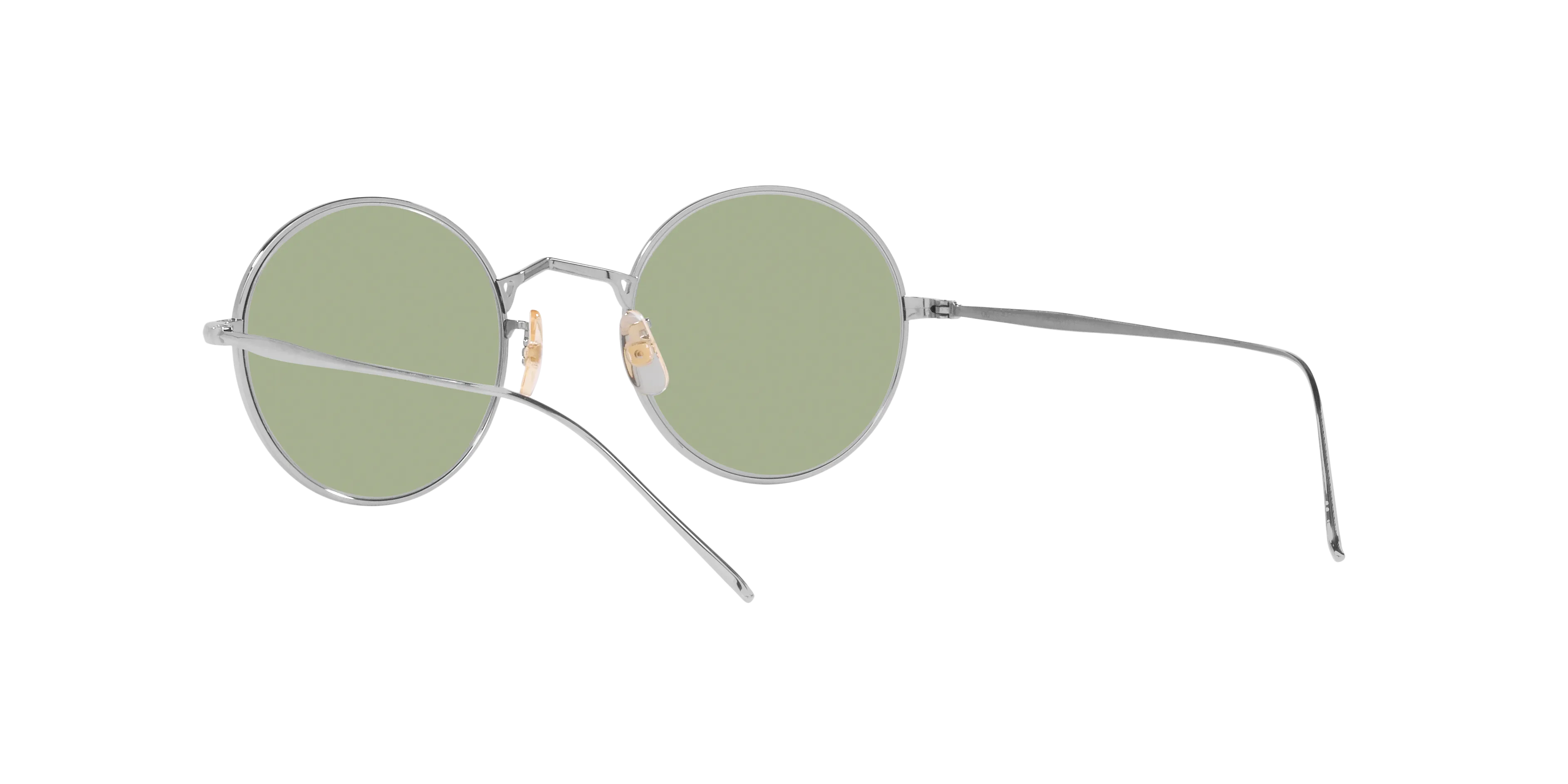 Oliver Peoples OV1293ST G. PONTI-3 503652 Occhiali da sole Titanio Argento Verde Rotonda Normale - immagine 4