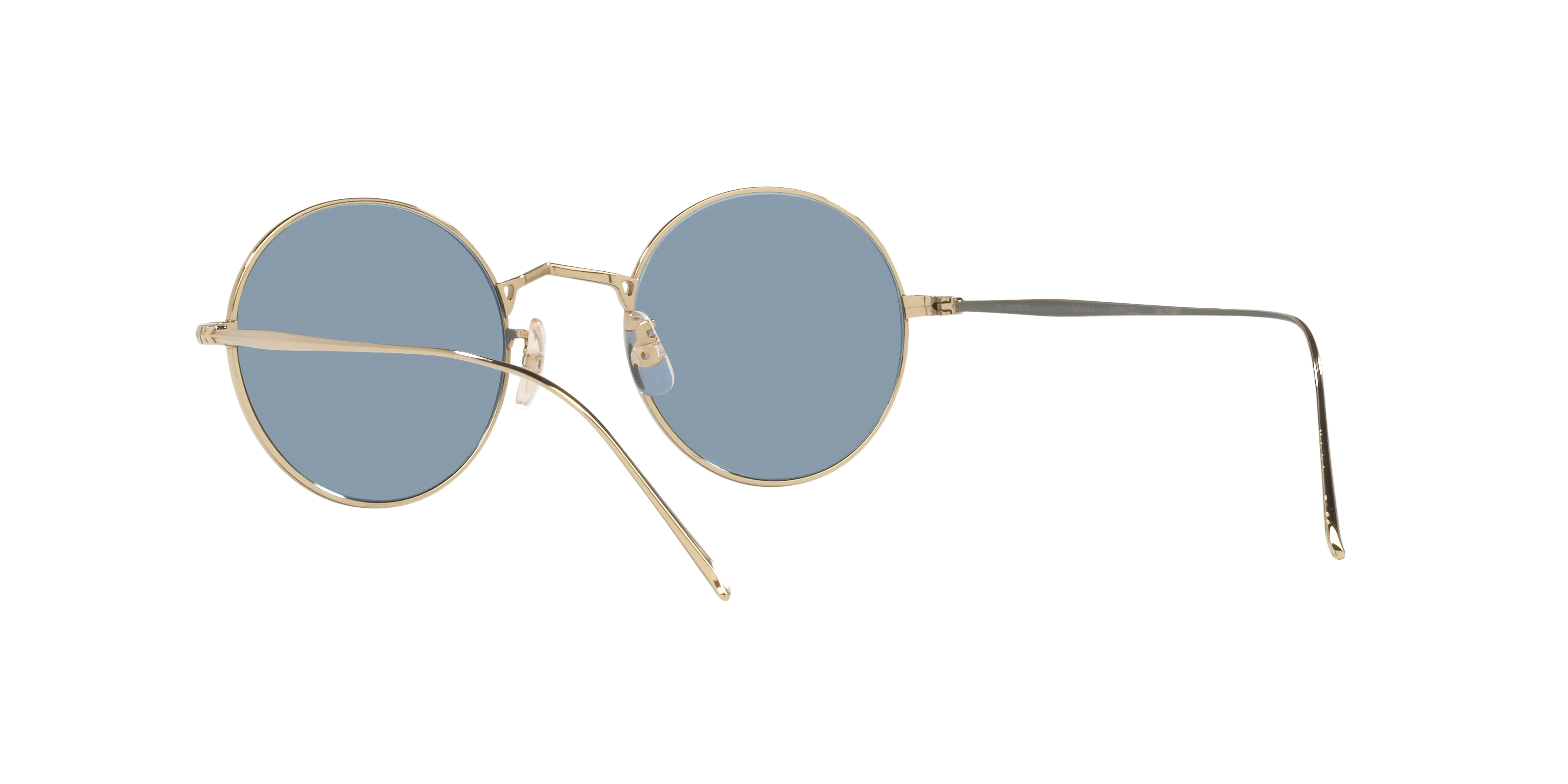 Oliver Peoples OV1293ST G. PONTI-3 503556 Occhiali da sole Titanio Oro Blu Rotonda Normale - immagine 4