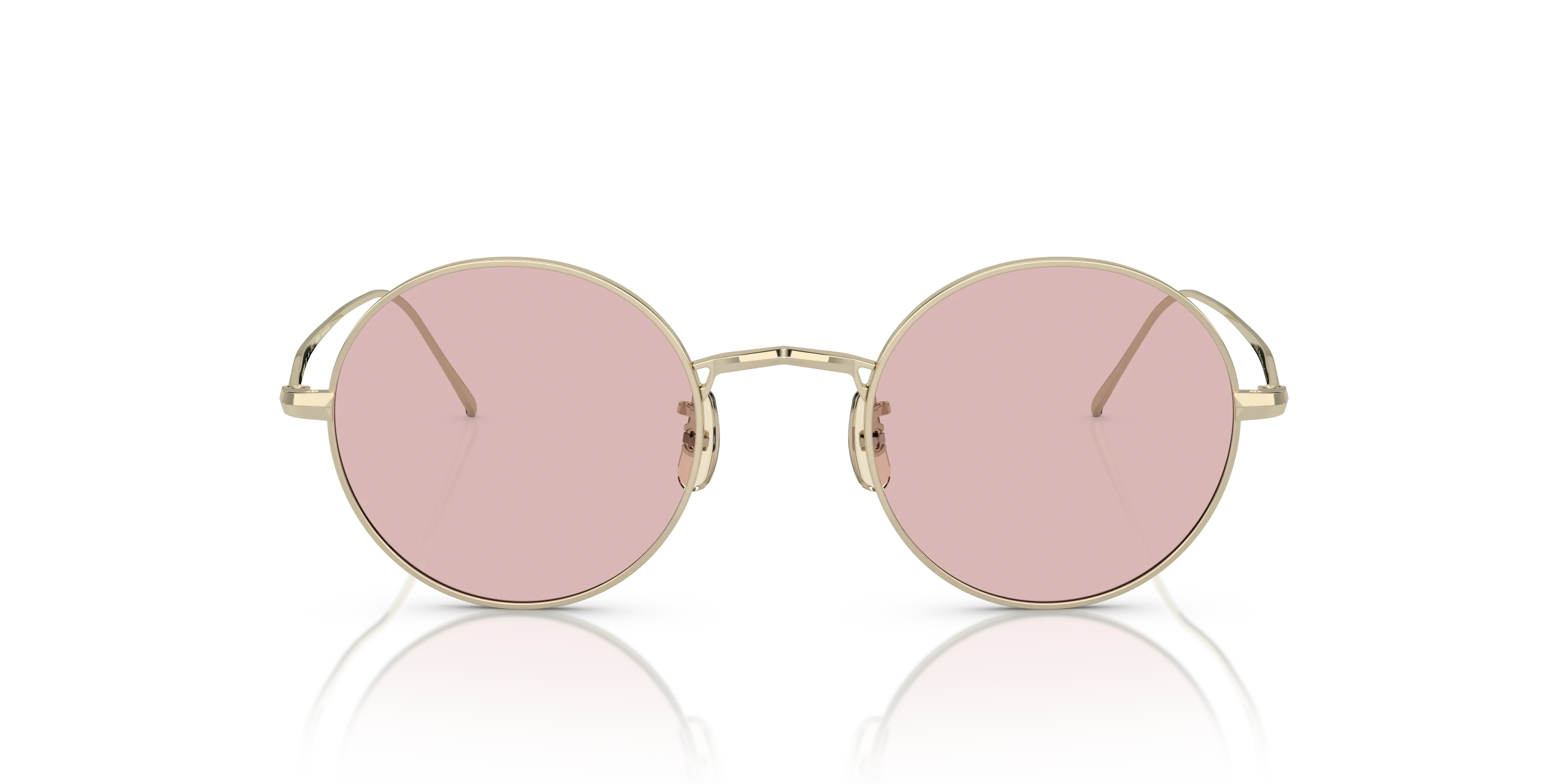Oliver Peoples OV1293ST G. PONTI-3 50354Q Occhiali da sole Titanio Oro Rosa Rotonda Fotocromatiche - immagine 3