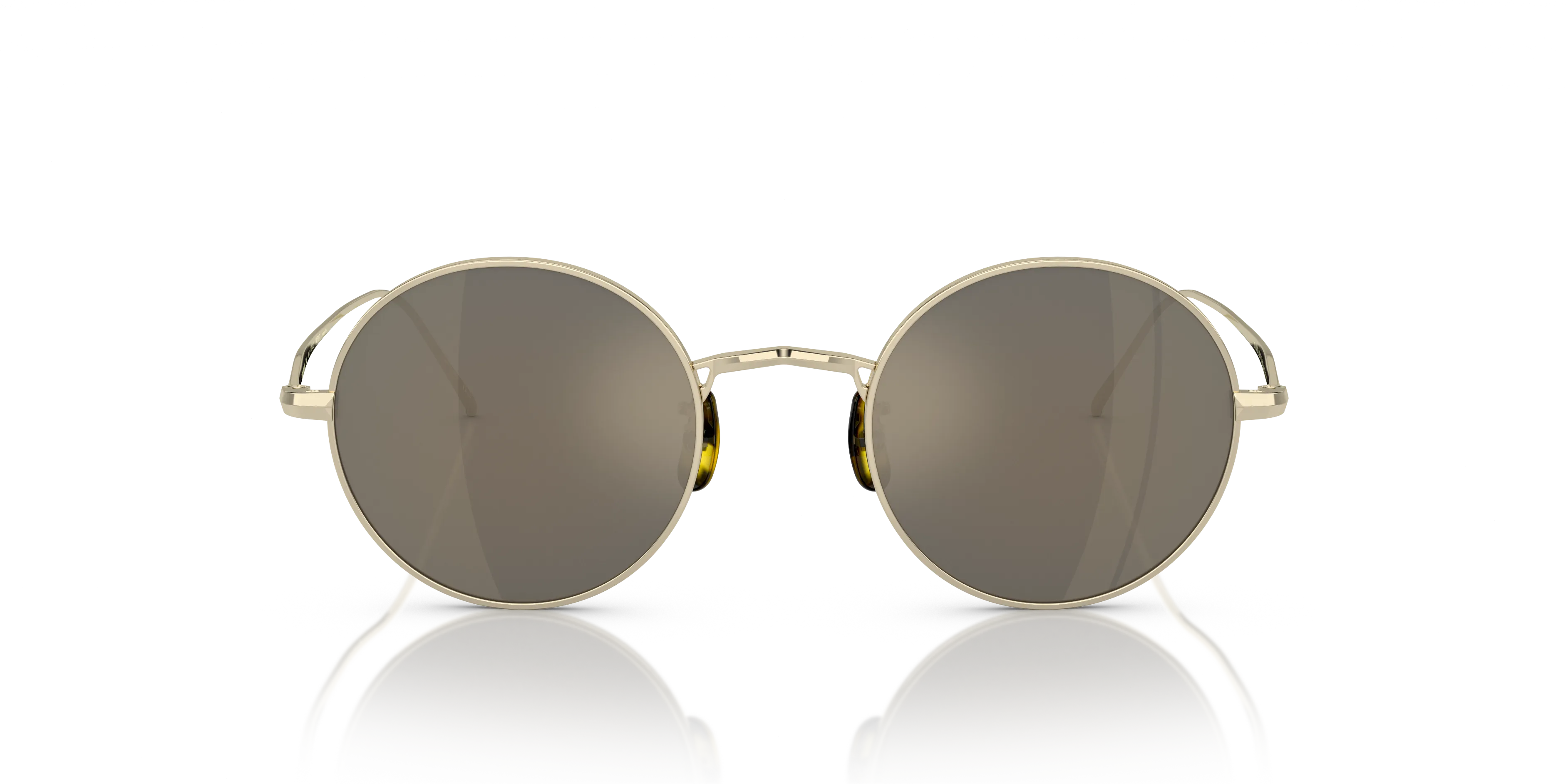 Oliver Peoples OV1293ST G. PONTI-3 503539 Occhiali da sole Titanio Oro Grigio Rotonda Normale - immagine 3