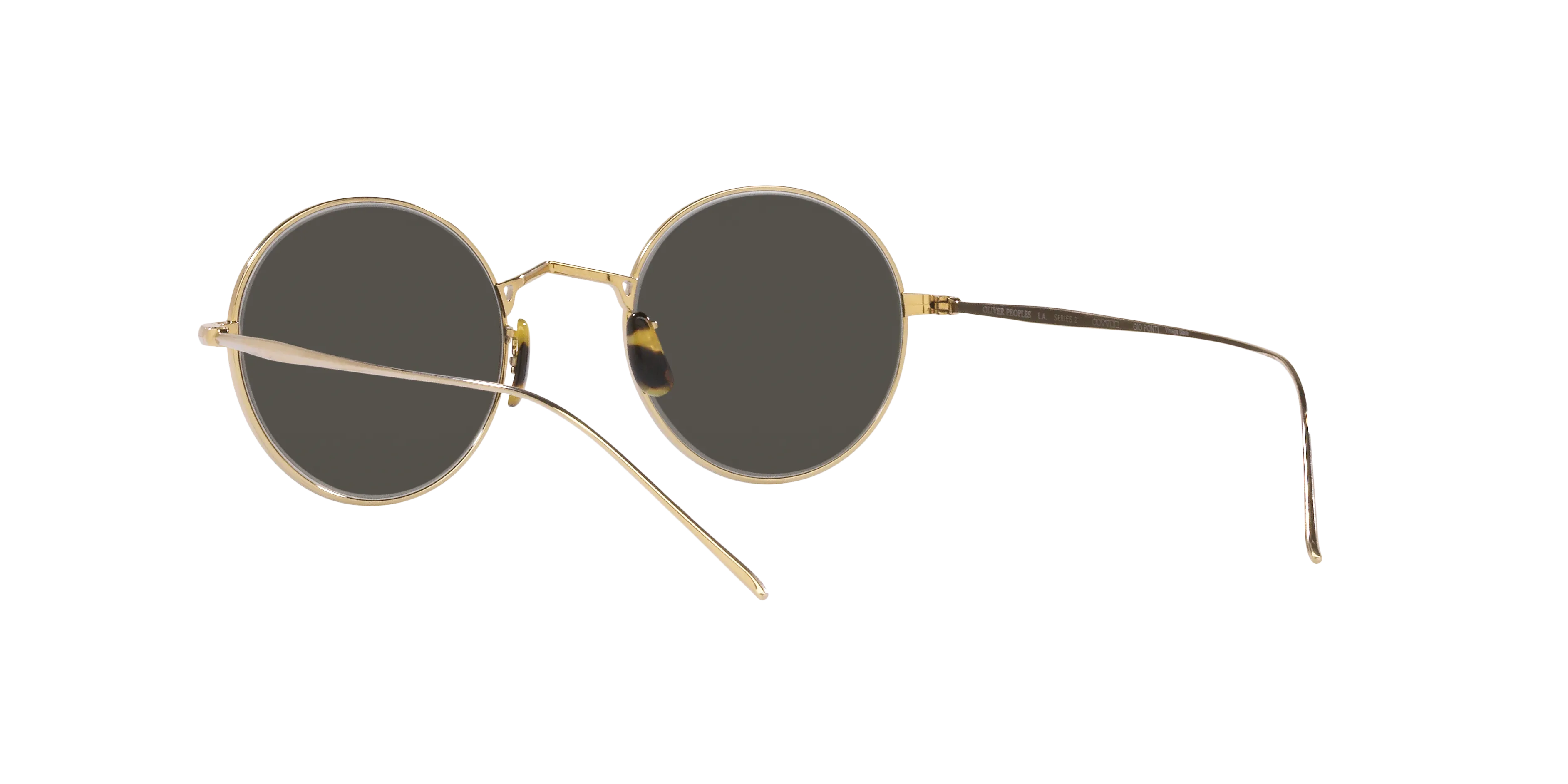Oliver Peoples OV1293ST G. PONTI-3 503539 Occhiali da sole Titanio Oro Grigio Rotonda Normale - immagine 4