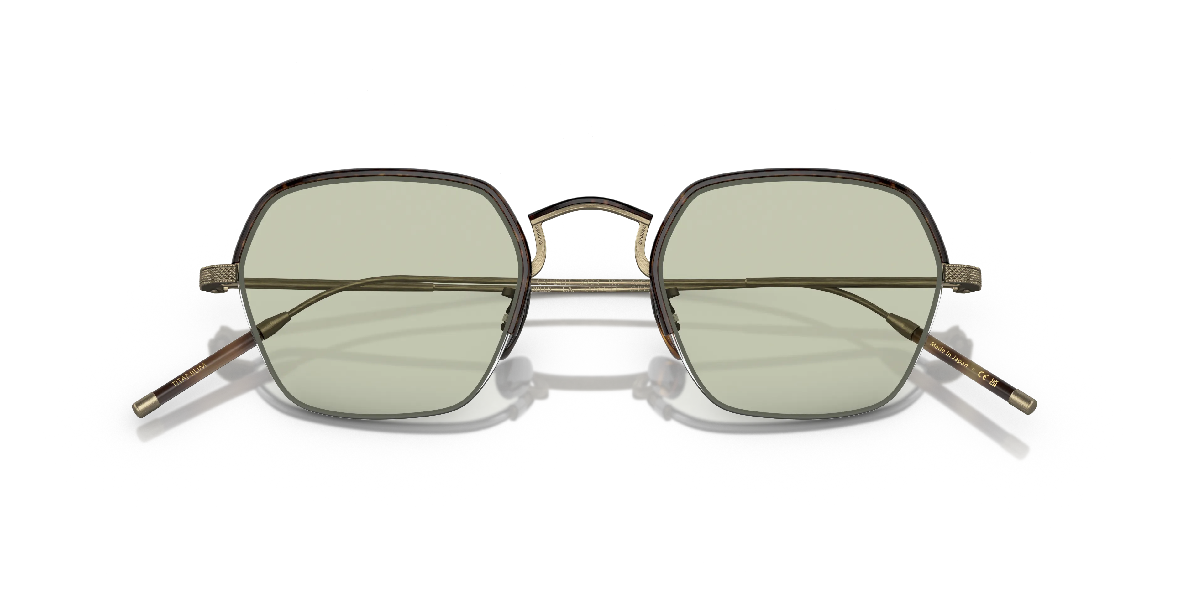 Oliver Peoples OV1291T TK-7 5284 Montature da vista Titanio Oro Verde Squadrata Normale - immagine 2