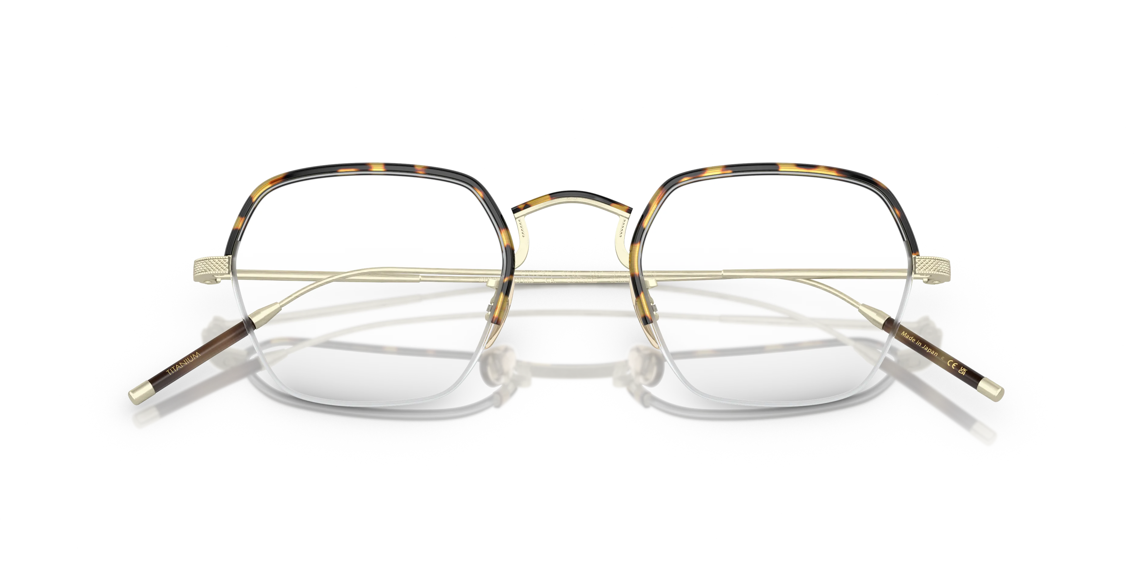 Oliver Peoples OV1291T TK-7 5252 Montature da vista Titanio Oro Trasparente Squadrata Normale - immagine 2