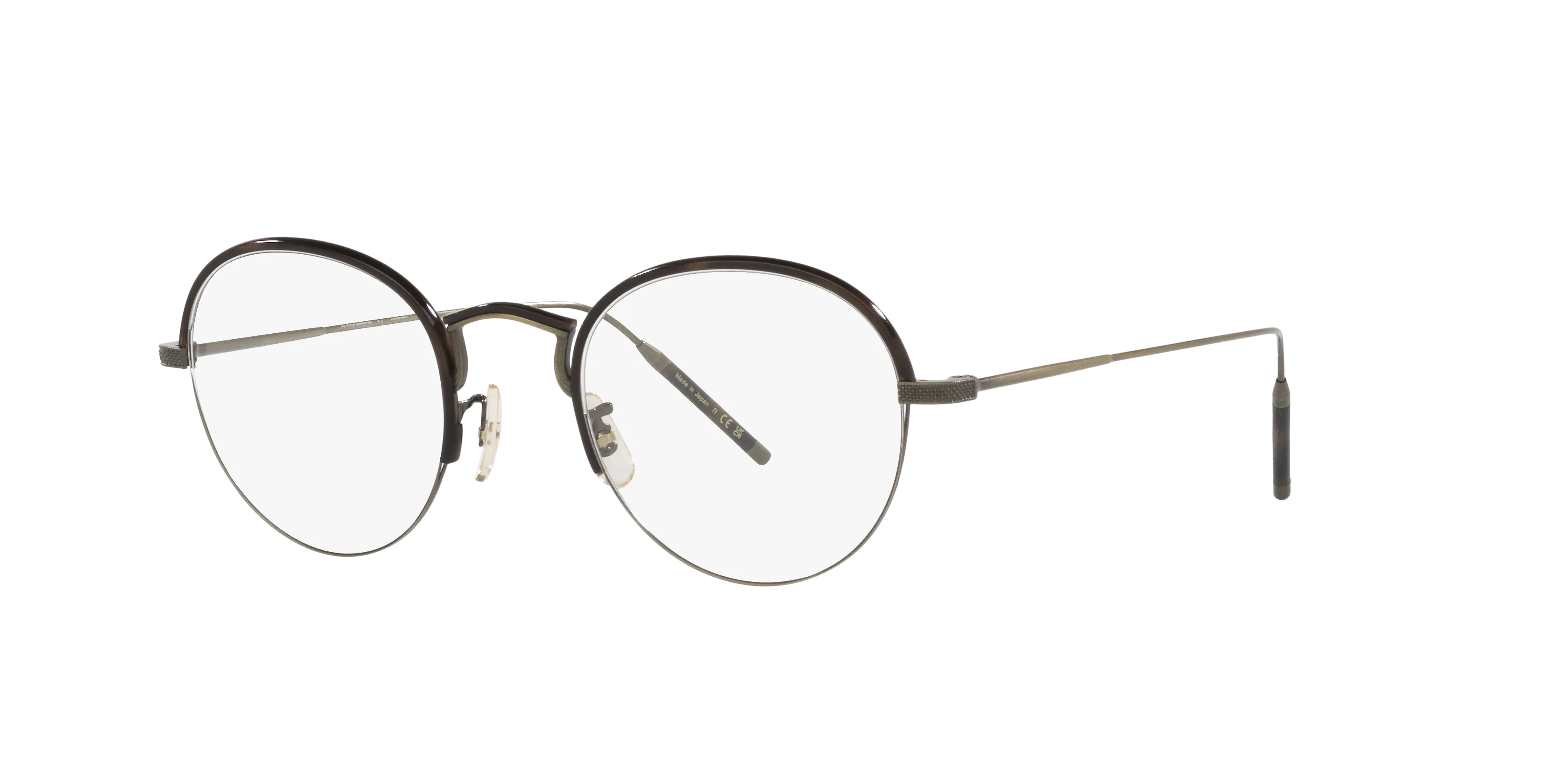 Oliver Peoples OV1290T TK-6 5284 Montature da vista Titanio Tartaruga Trasparente Rotonda Normale - immagine 1