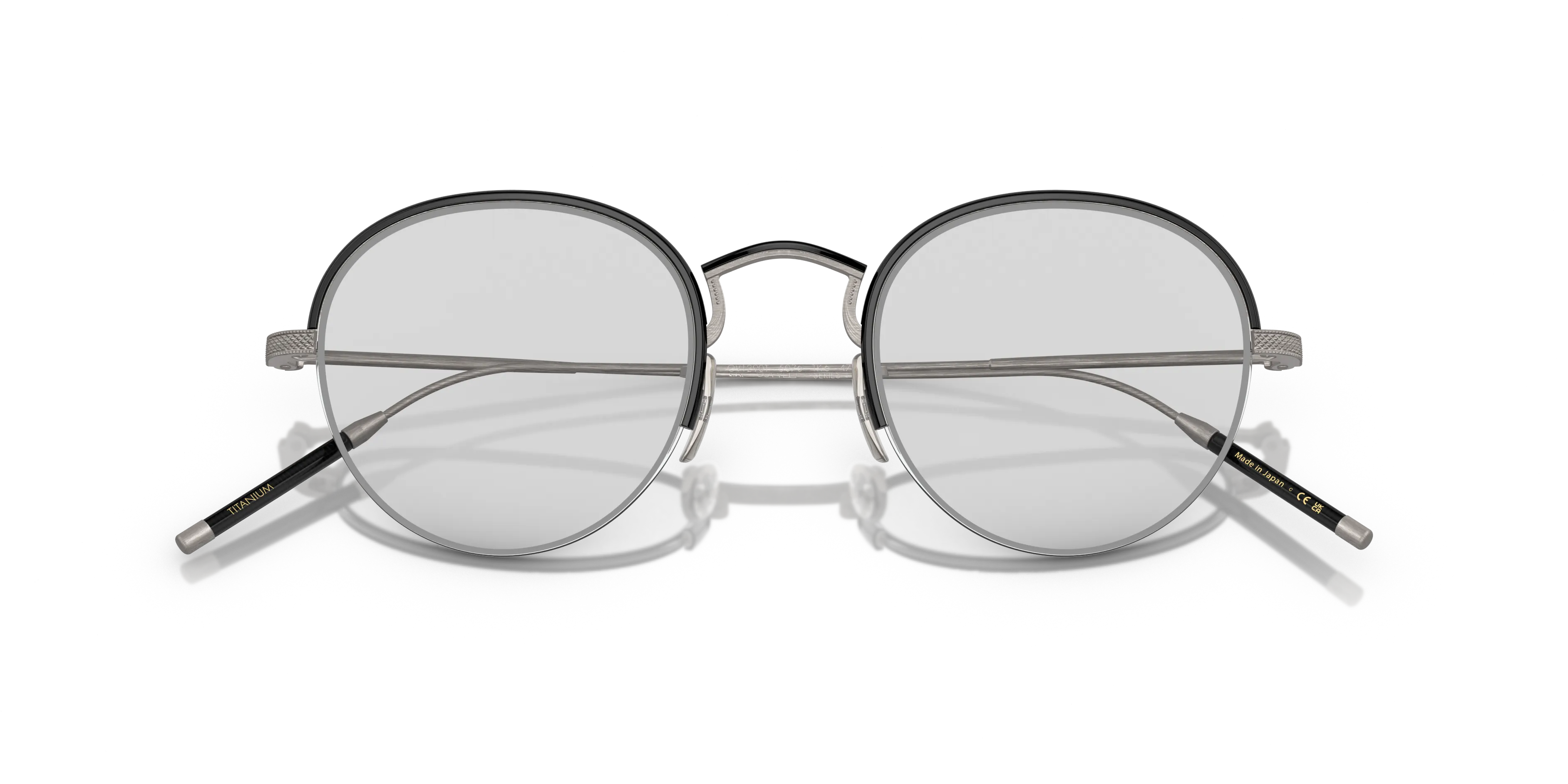 Oliver Peoples OV1290T TK-6 5076 Montature da vista Titanio Grigio Argento Rotonda Normale - immagine 2