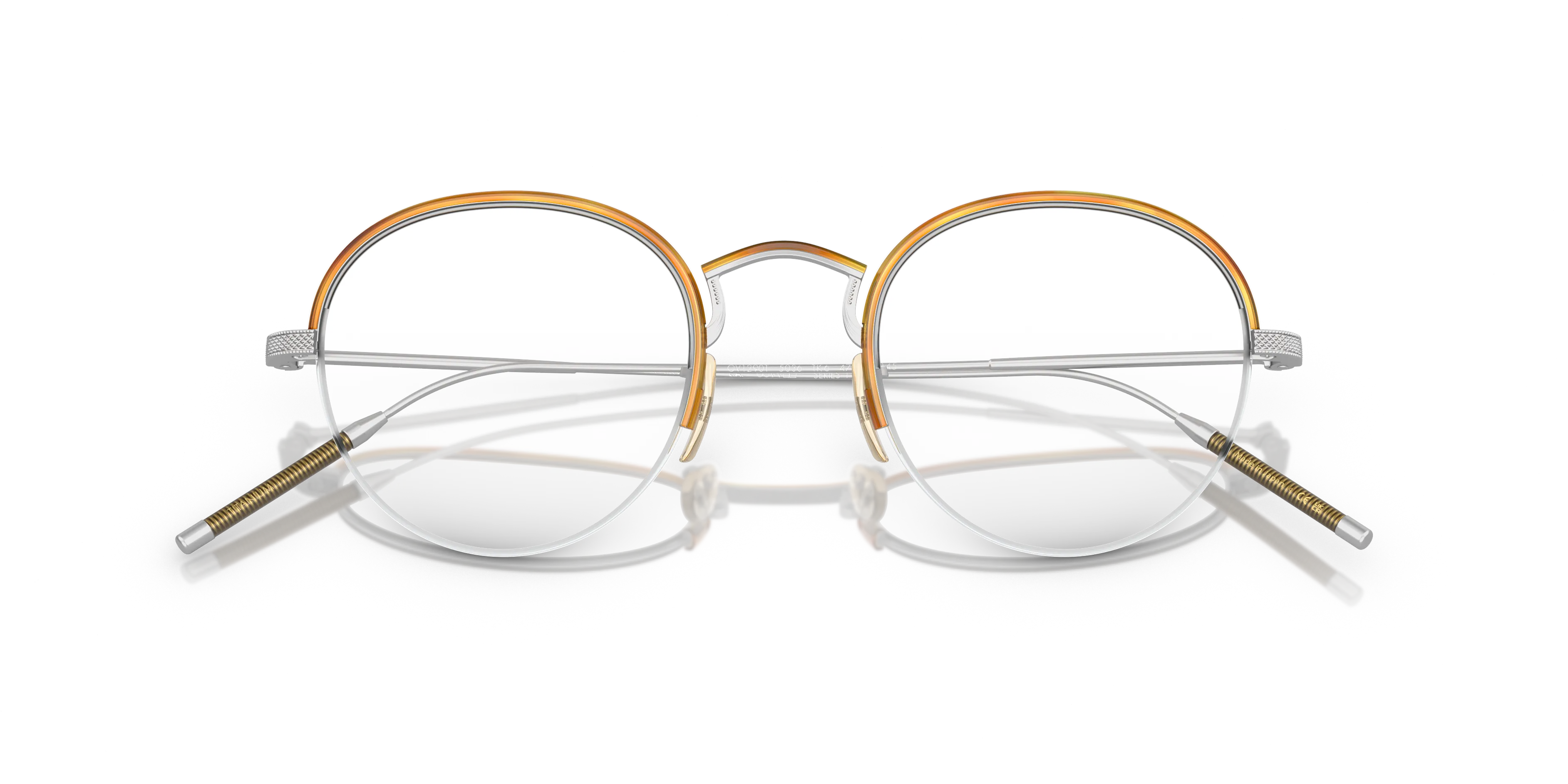 Oliver Peoples OV1290T TK-6 5036 Montature da vista Titanio Argento Trasparente Rotonda Normale - immagine 2