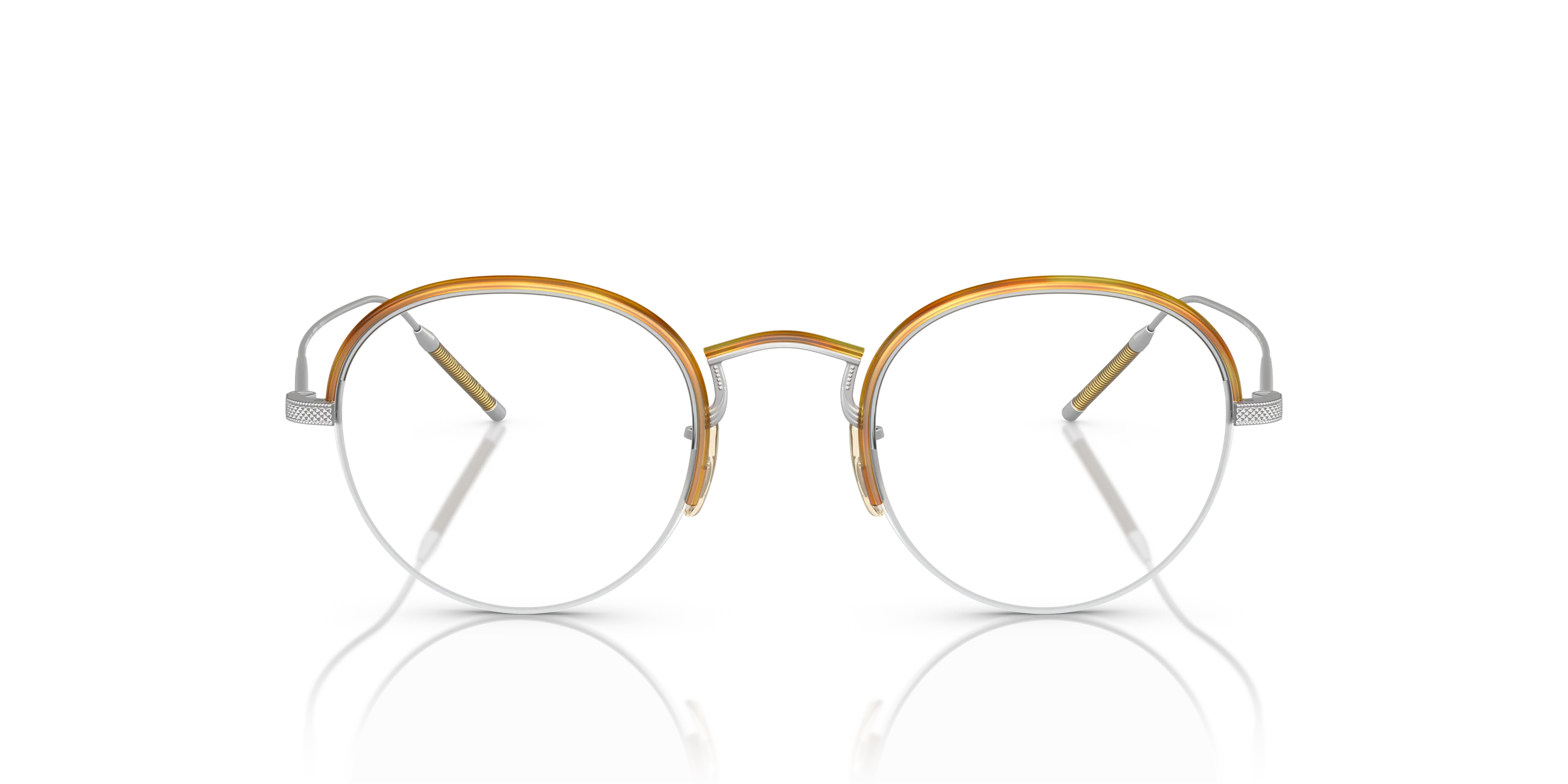 Oliver Peoples OV1290T TK-6 5036 Montature da vista Titanio Argento Trasparente Rotonda Normale - immagine 3