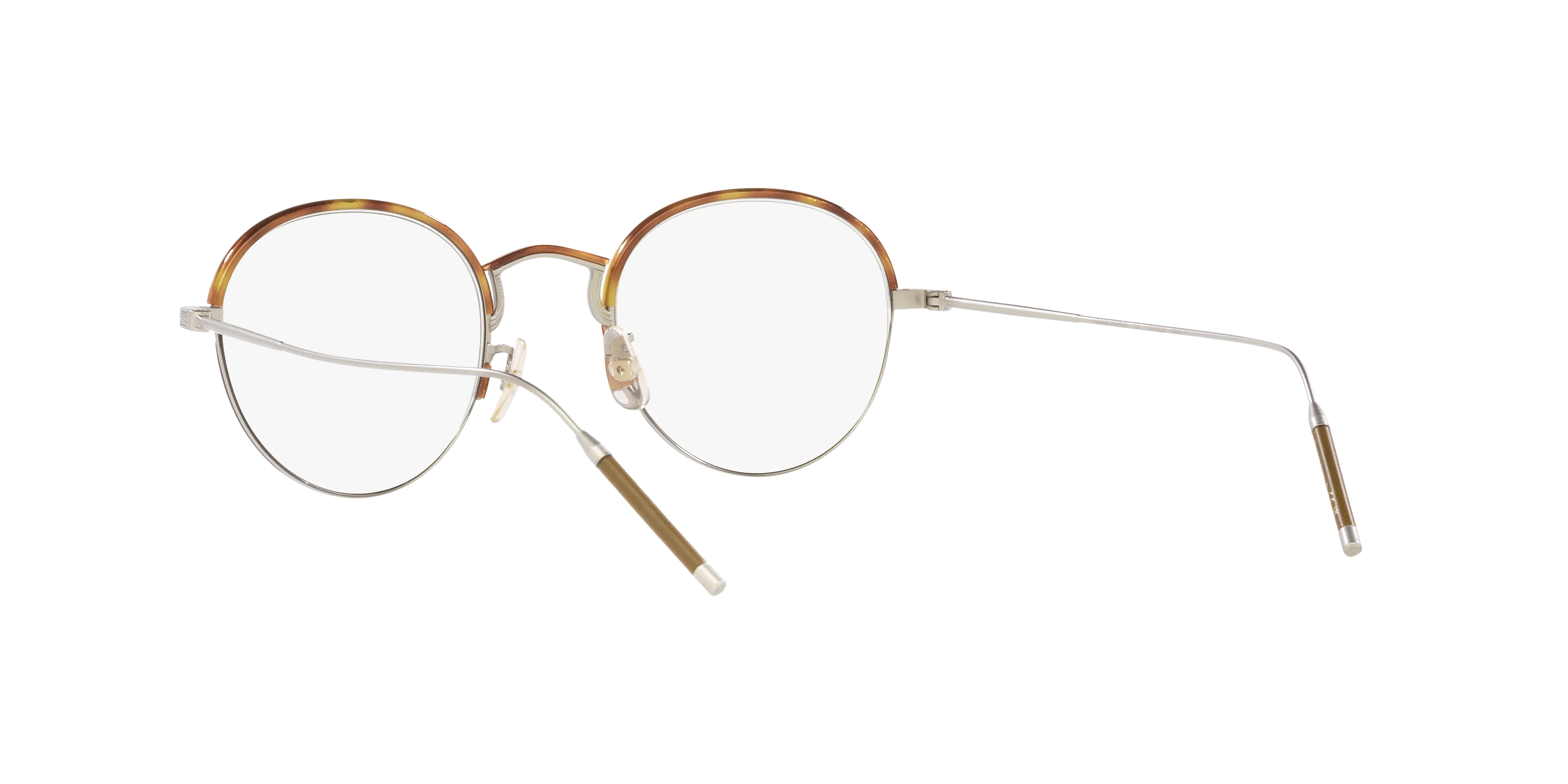 Oliver Peoples OV1290T TK-6 5036 Montature da vista Titanio Argento Trasparente Rotonda Normale - immagine 4