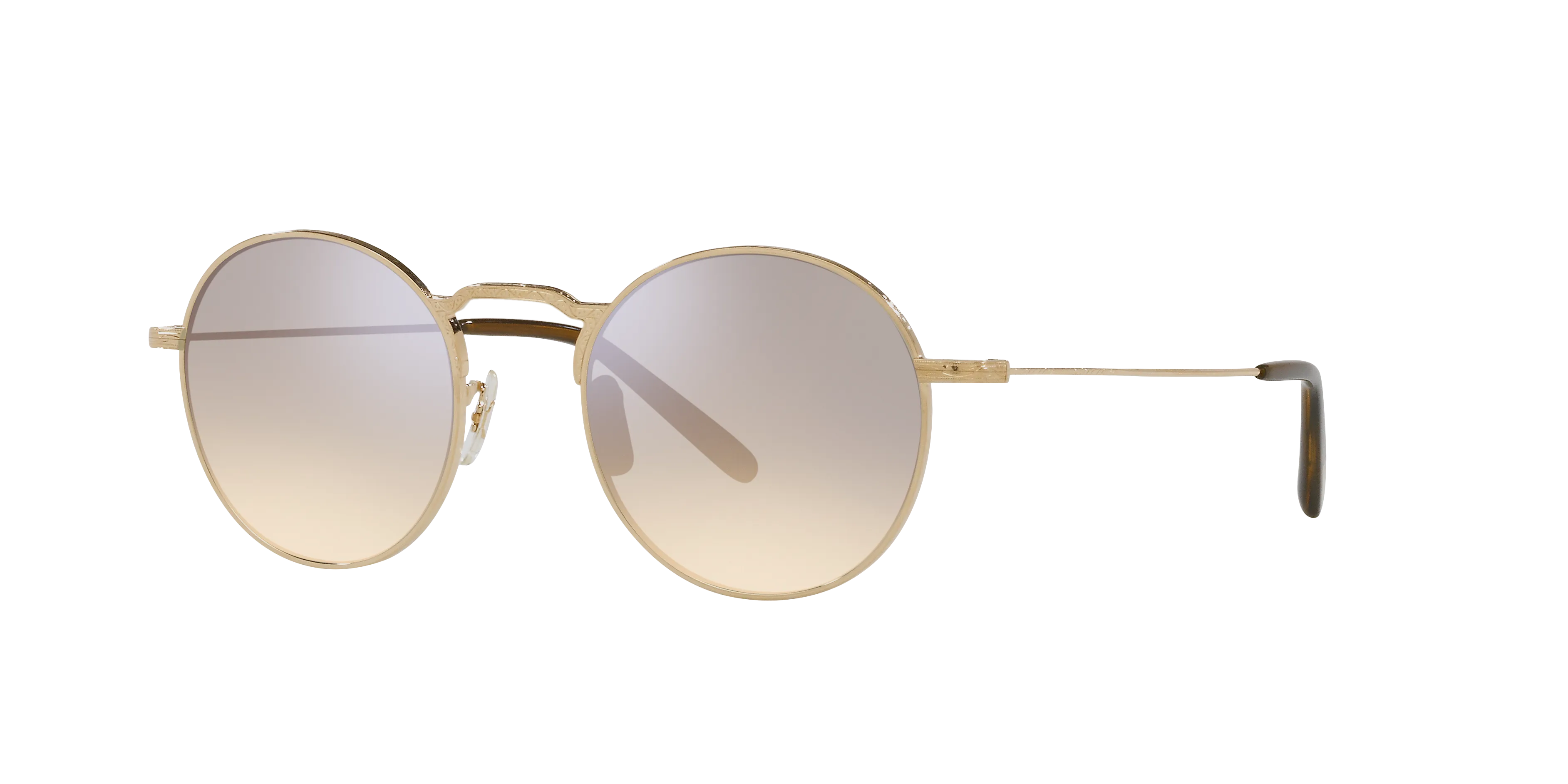 Oliver Peoples OV1282ST WESLIE SUN 529232 Occhiali da sole Titanio Oro Grigio Rotonda Normale - immagine 1