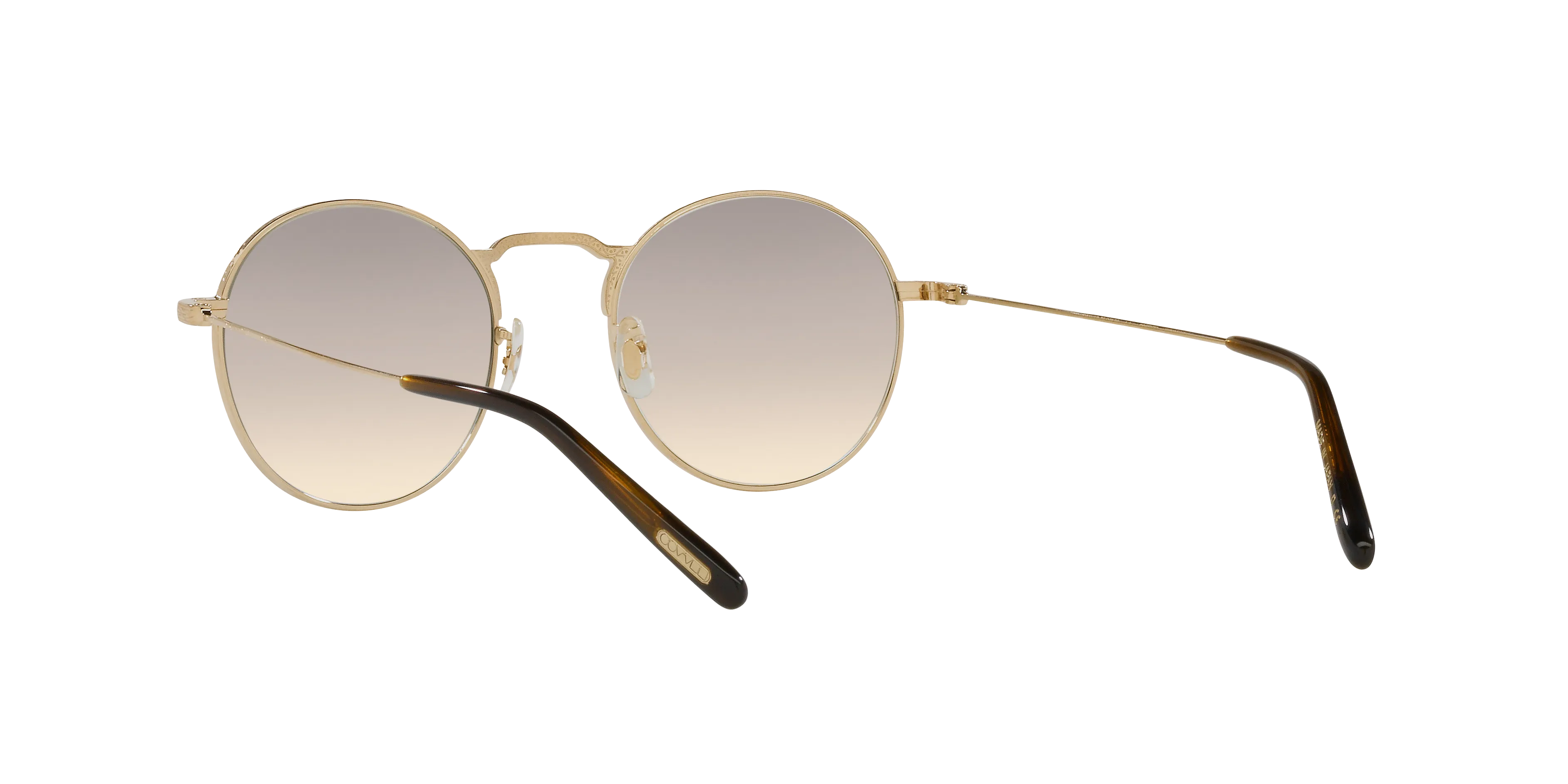 Oliver Peoples OV1282ST WESLIE SUN 529232 Occhiali da sole Titanio Oro Grigio Rotonda Normale - immagine 4