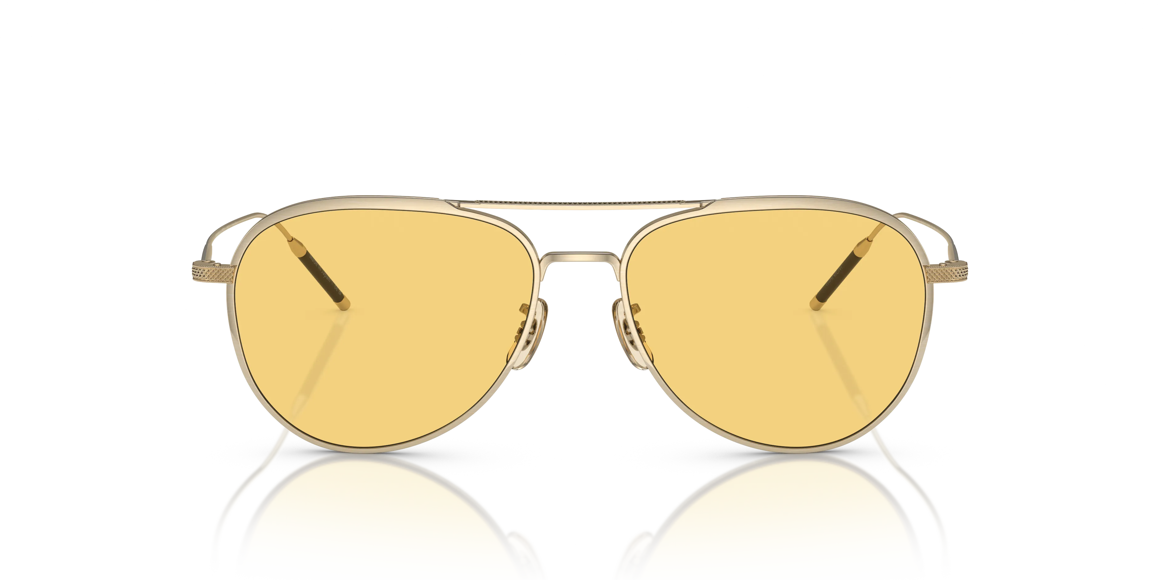Oliver Peoples OV1276ST TK-3 5311R6 Occhiali da sole Titanio Oro Giallo Pilot Normale - immagine 3