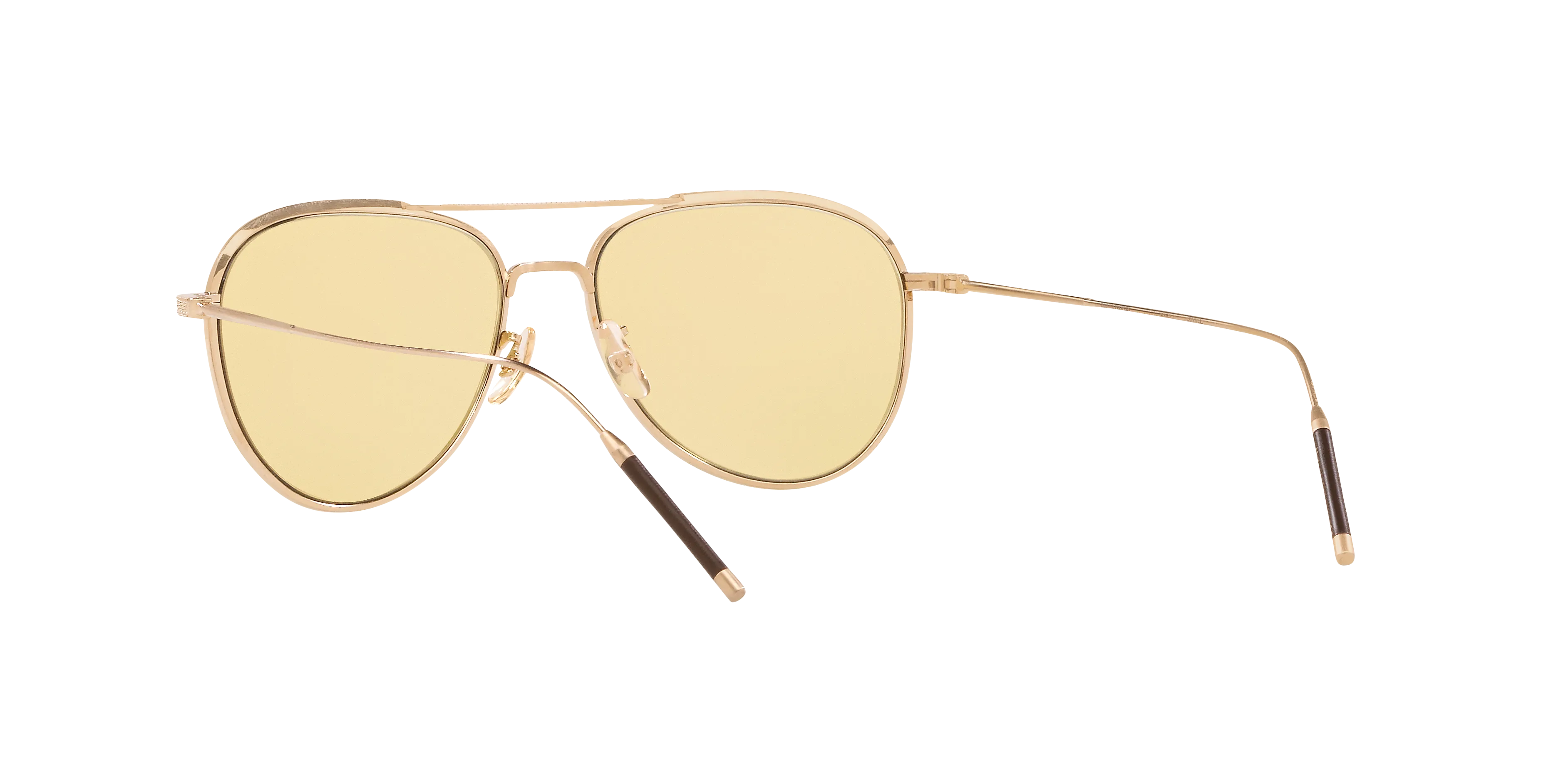 Oliver Peoples OV1276ST TK-3 5311R6 Occhiali da sole Titanio Oro Giallo Pilot Normale - immagine 4