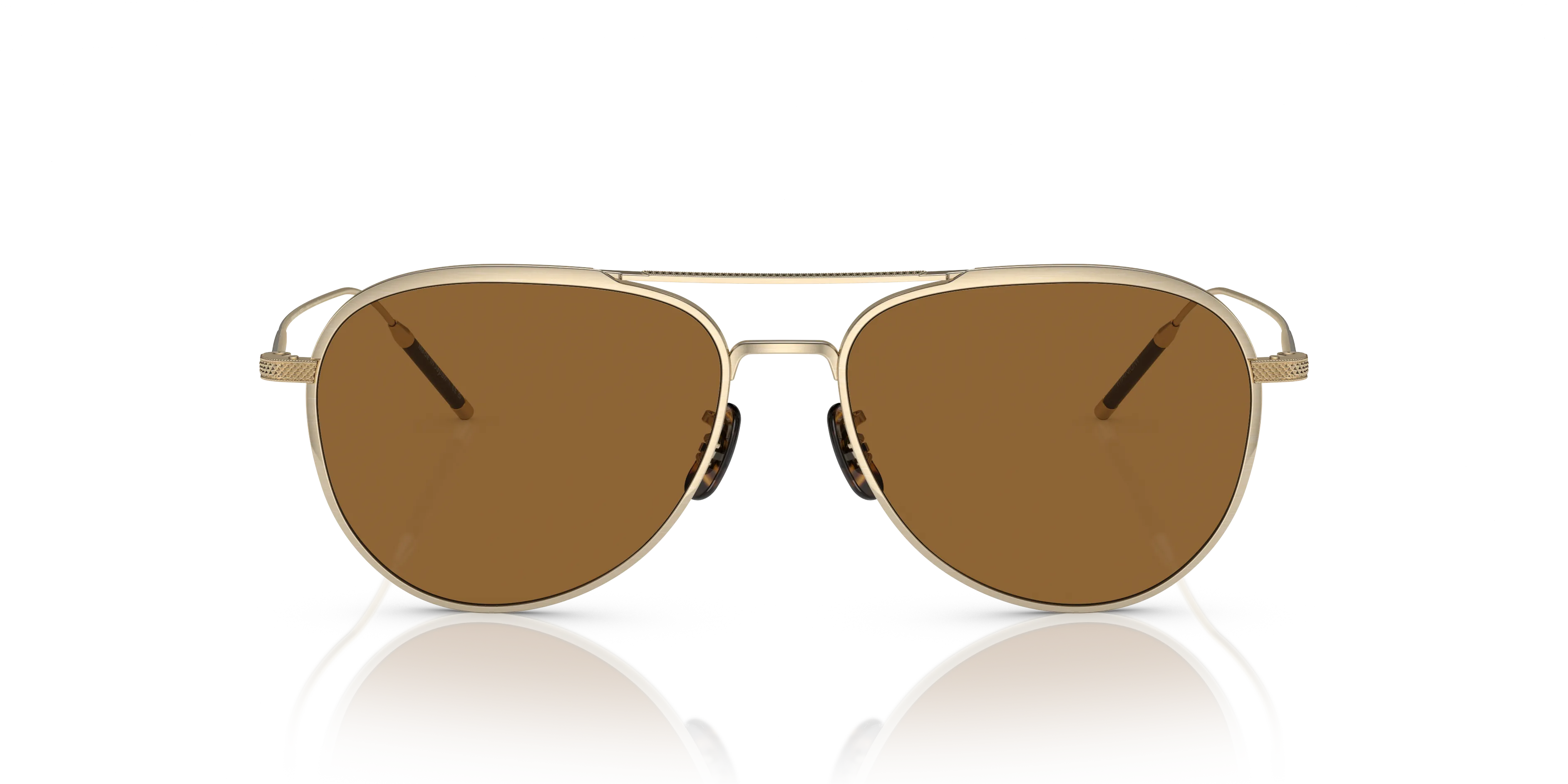 Oliver Peoples OV1276ST TK-3 531153 Occhiali da sole Titanio Oro Marrone Pilot Normale - immagine 3