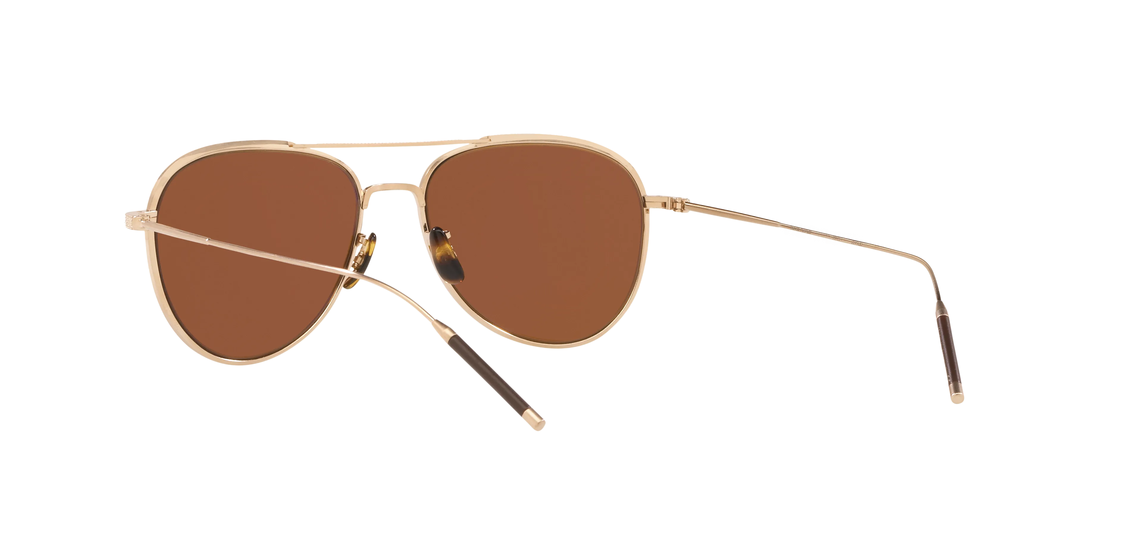 Oliver Peoples OV1276ST TK-3 531153 Occhiali da sole Titanio Oro Marrone Pilot Normale - immagine 4