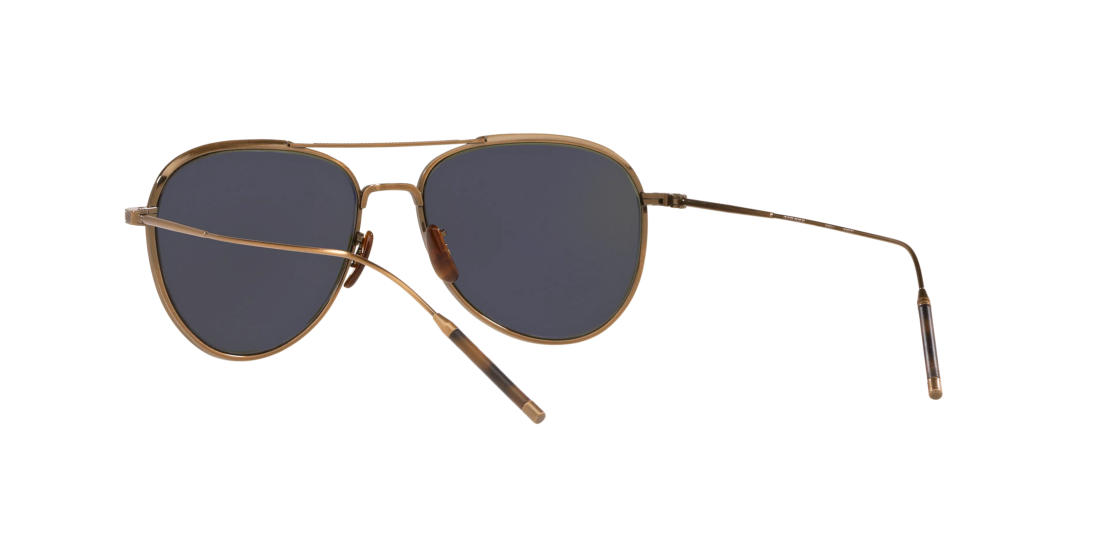 Oliver Peoples OV1276ST TK-3 528452 Occhiali da sole Titanio Oro Verde G15 Pilot Normale - immagine 4