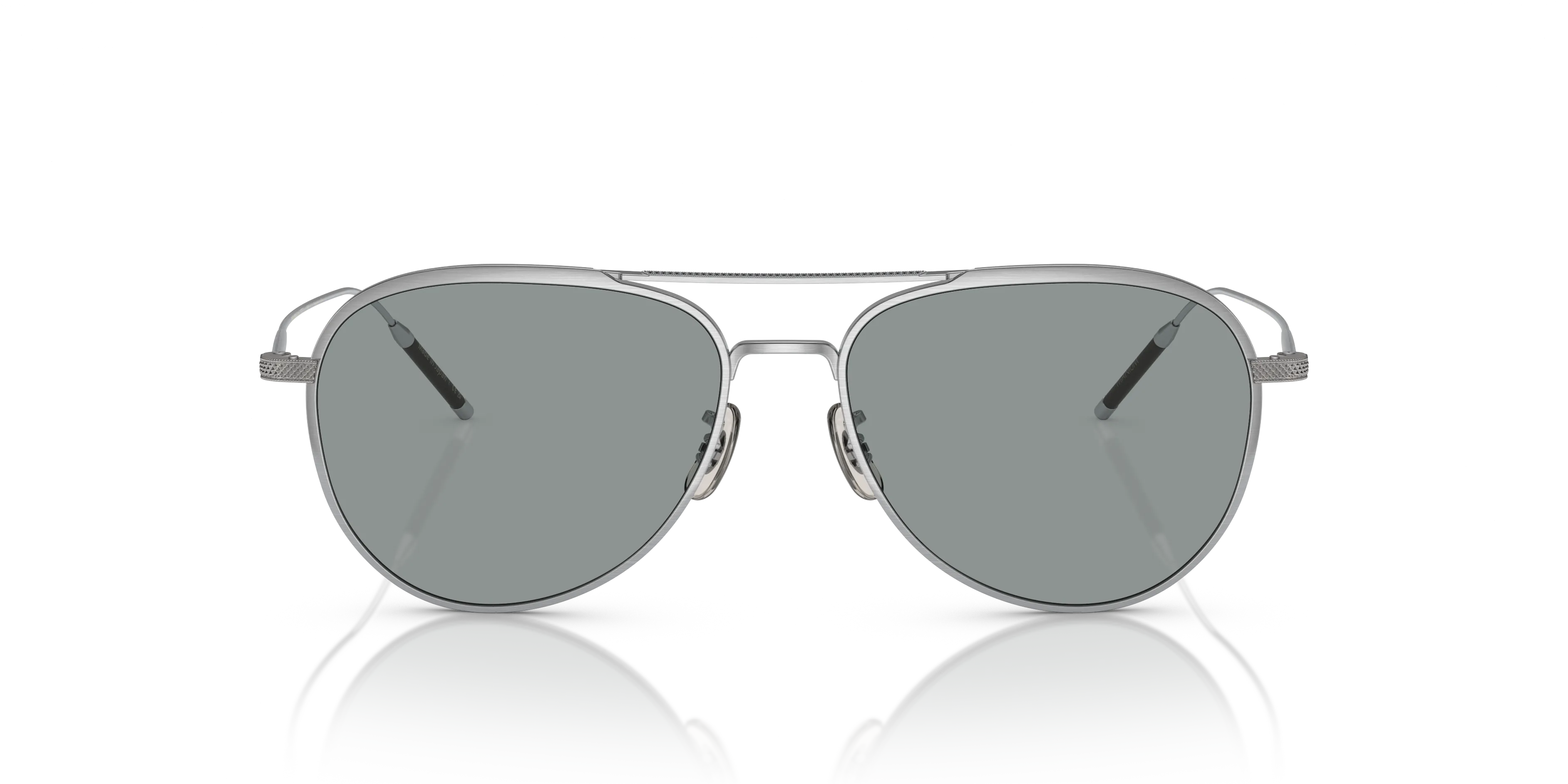 Oliver Peoples OV1276ST TK-3 5254R5 Occhiali da sole Titanio Argento Blu Pilot Fotocromatiche - immagine 3