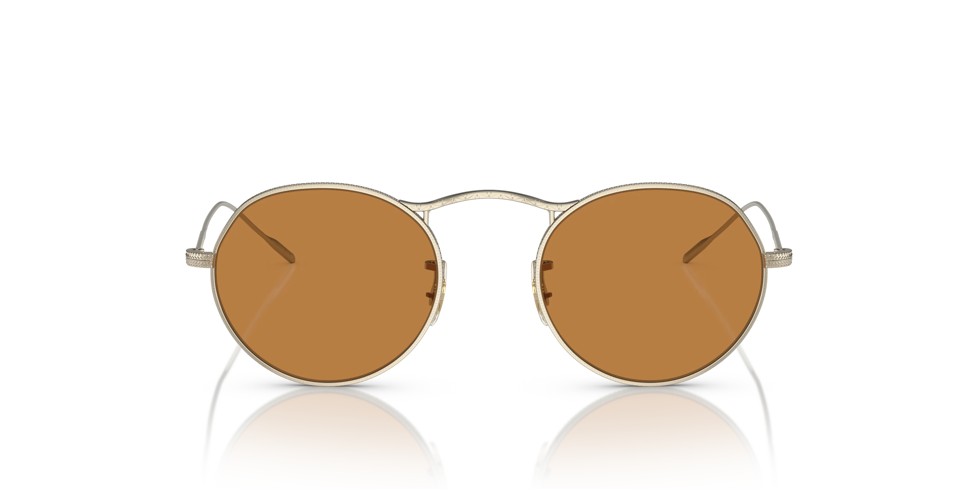 Oliver Peoples OV1220S M-4 30TH 503553 Occhiali da sole Metallo Oro Arancione Pantos Normale - immagine 3