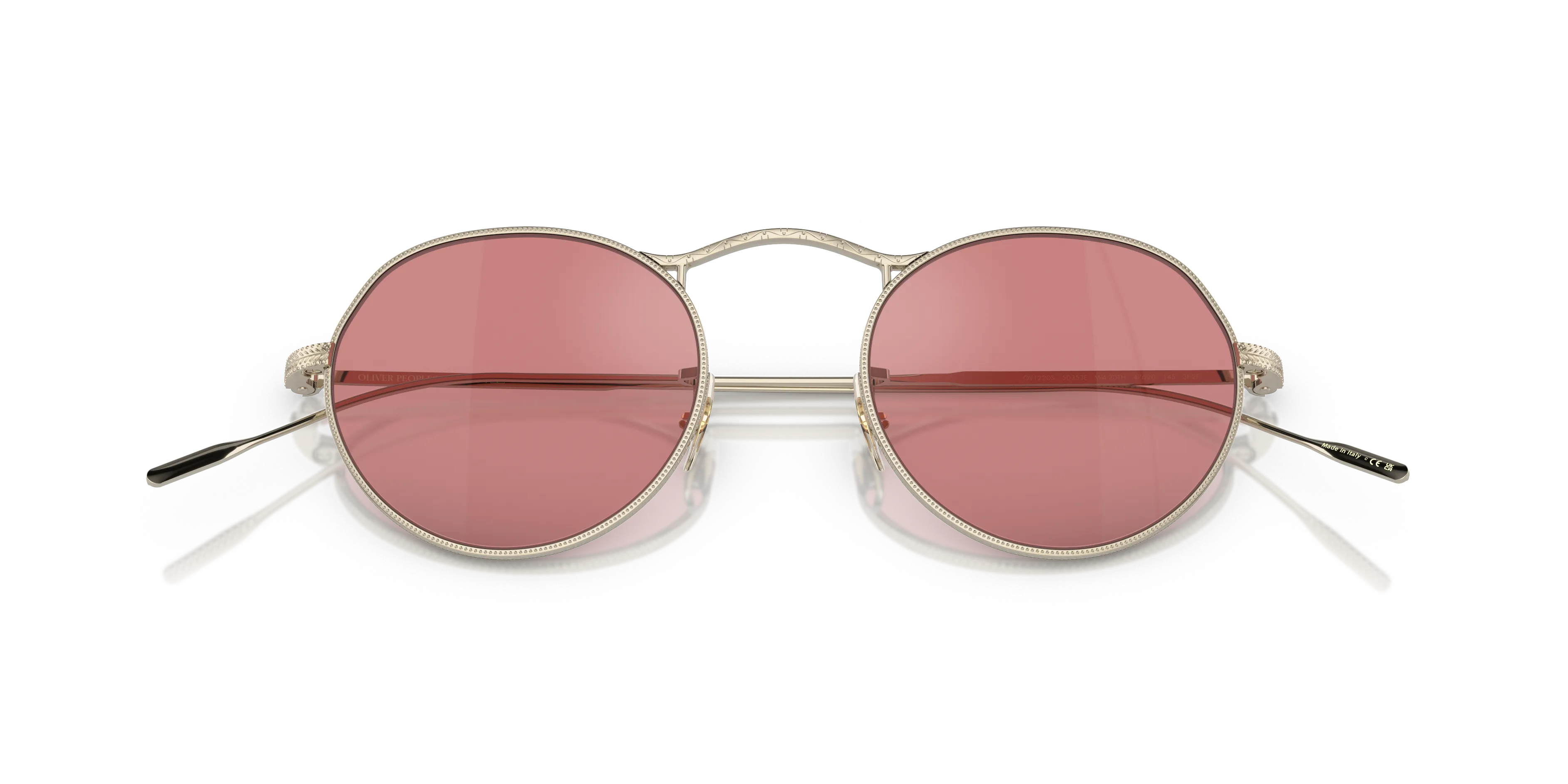 Oliver Peoples OV1220S M-4 30TH 50353E Occhiali da sole Metallo Oro Viola Pantos Fotocromatiche - immagine 2