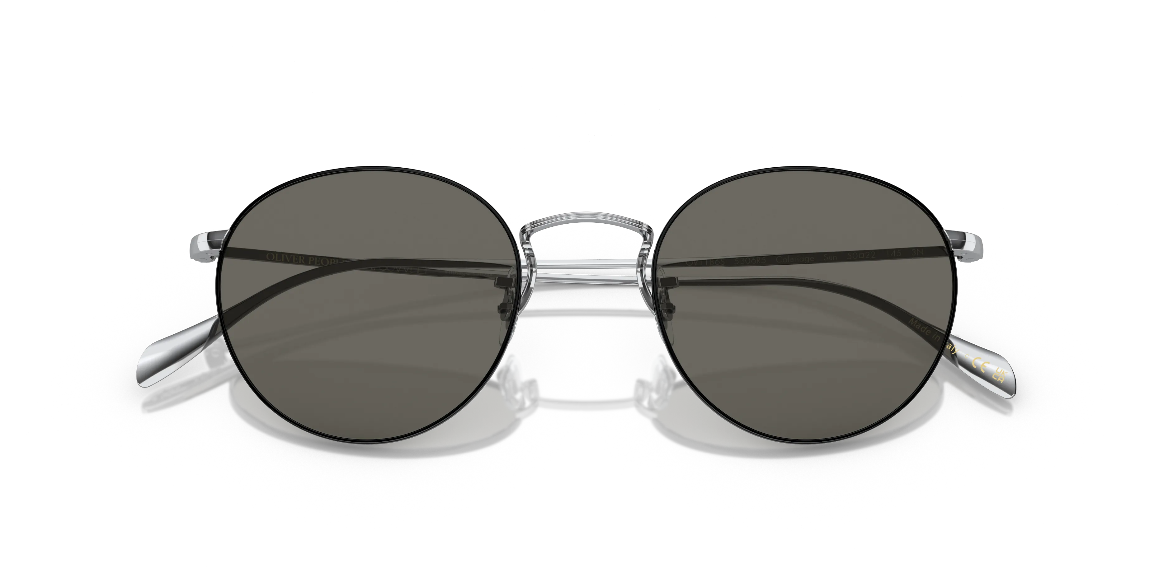 Oliver Peoples OV1186S COLERIDGE SUN 5306R5 Occhiali da sole Metallo Argento Grigio Pantos Normale - immagine 2