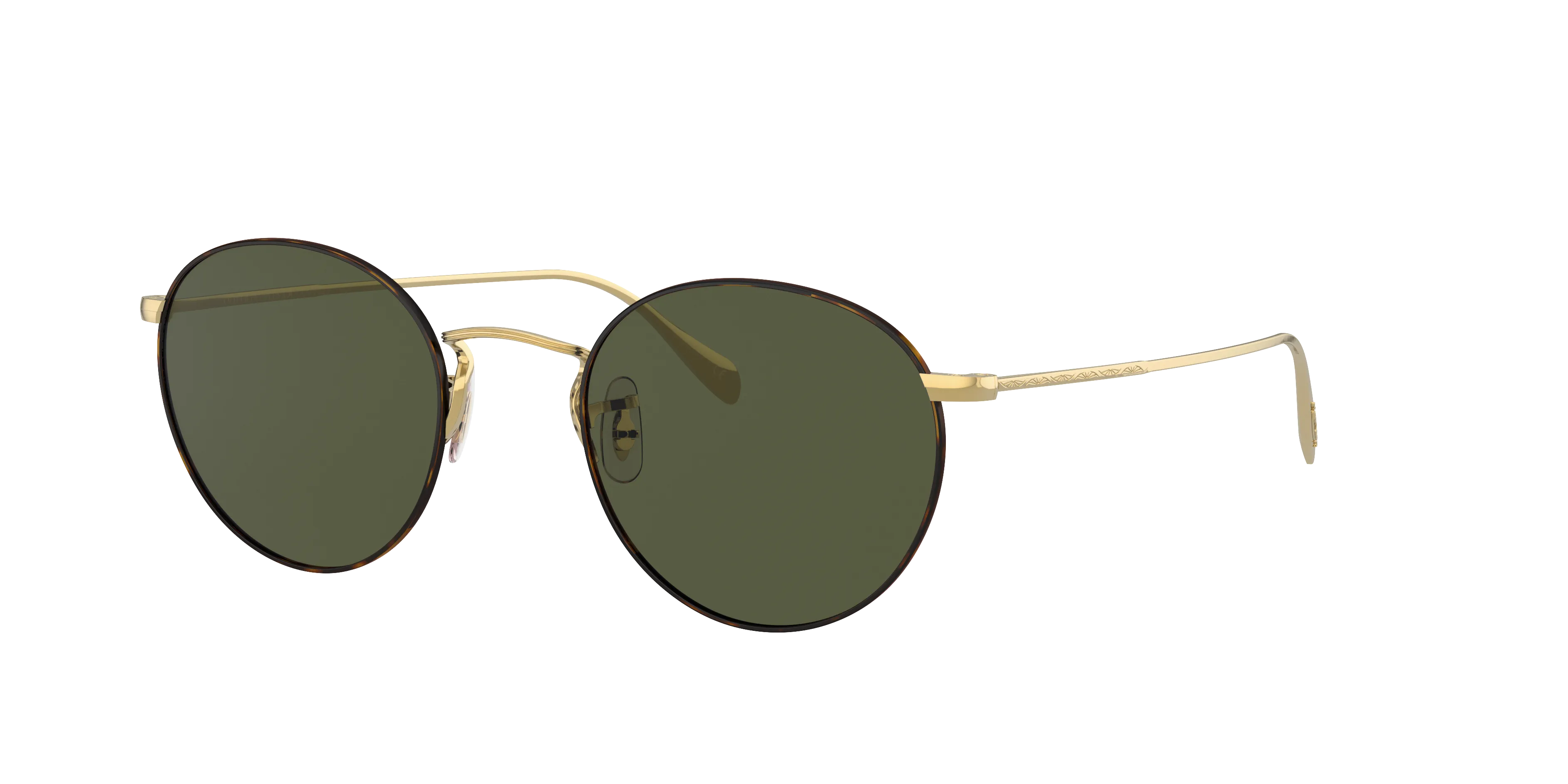 Oliver Peoples OV1186S COLERIDGE SUN 530552 Occhiali da sole Metallo Oro Verde G15 Pantos Normale - immagine 1