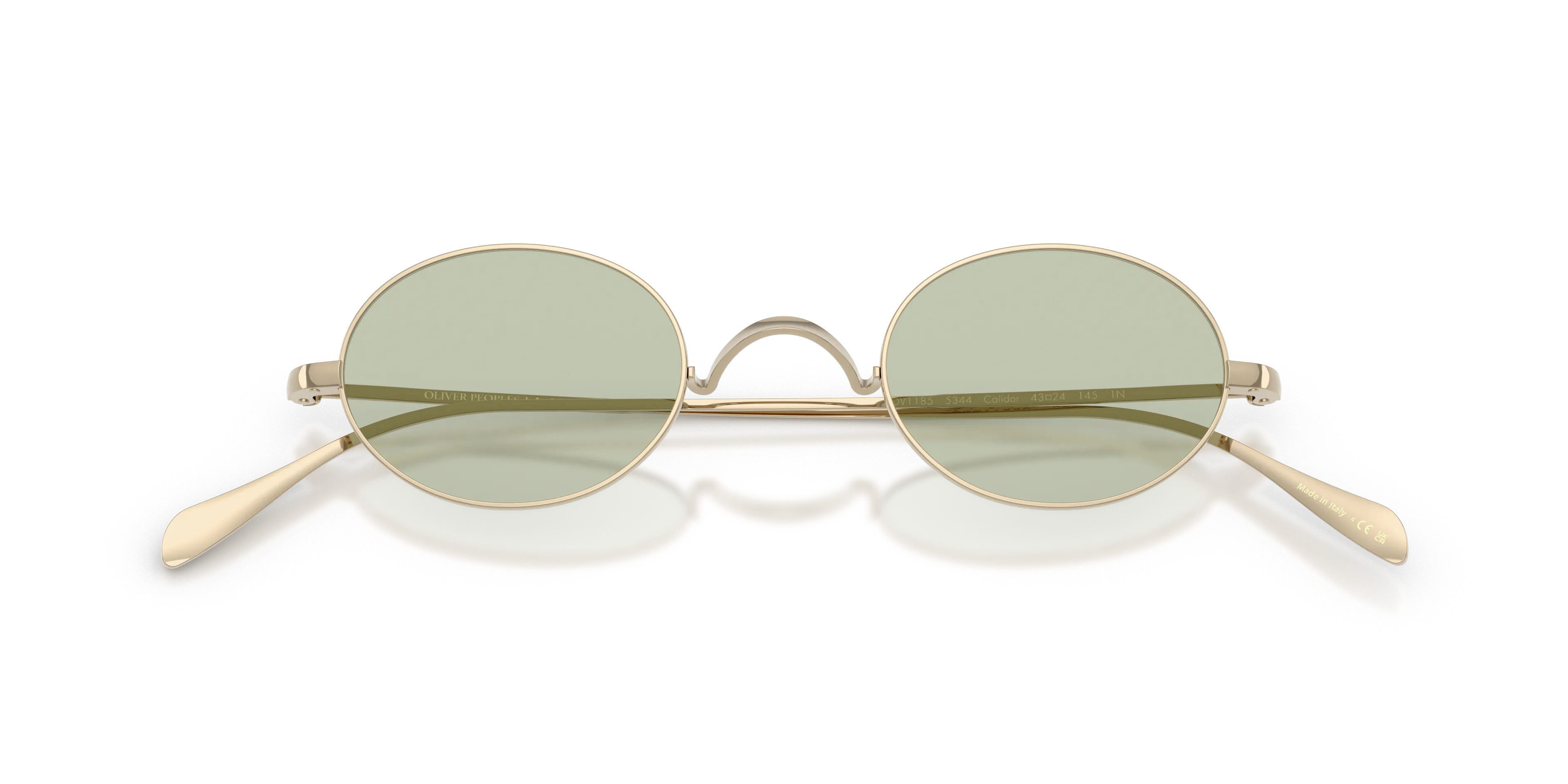 Oliver Peoples OV1185 CALIDOR 5344 Montature da vista Metallo Oro Verde Rotonda Normale - immagine 2