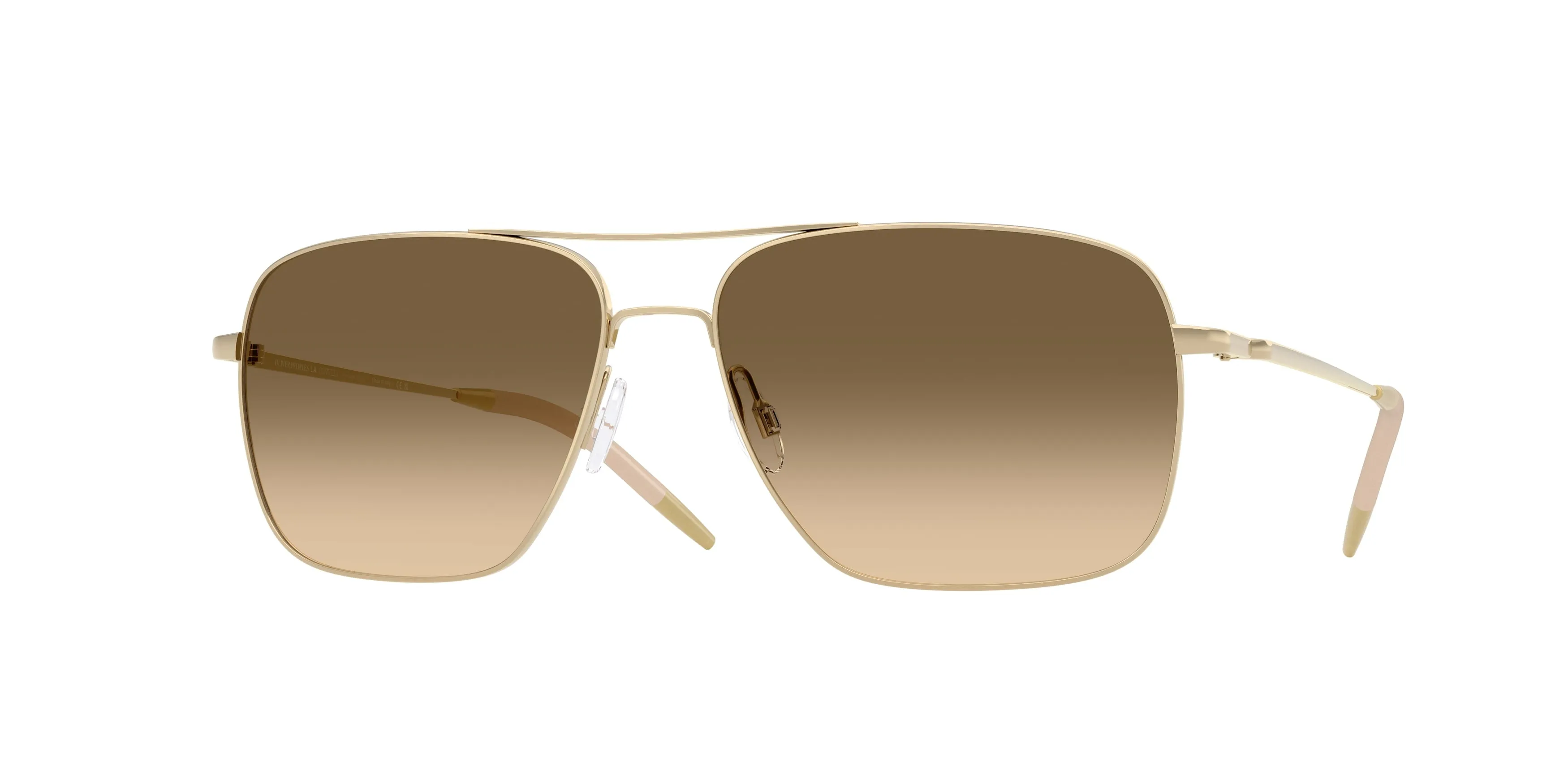 Oliver Peoples OV1150S CLIFTON 534385 Occhiali da sole Metallo Oro Verde Squadrata Normale - immagine 1