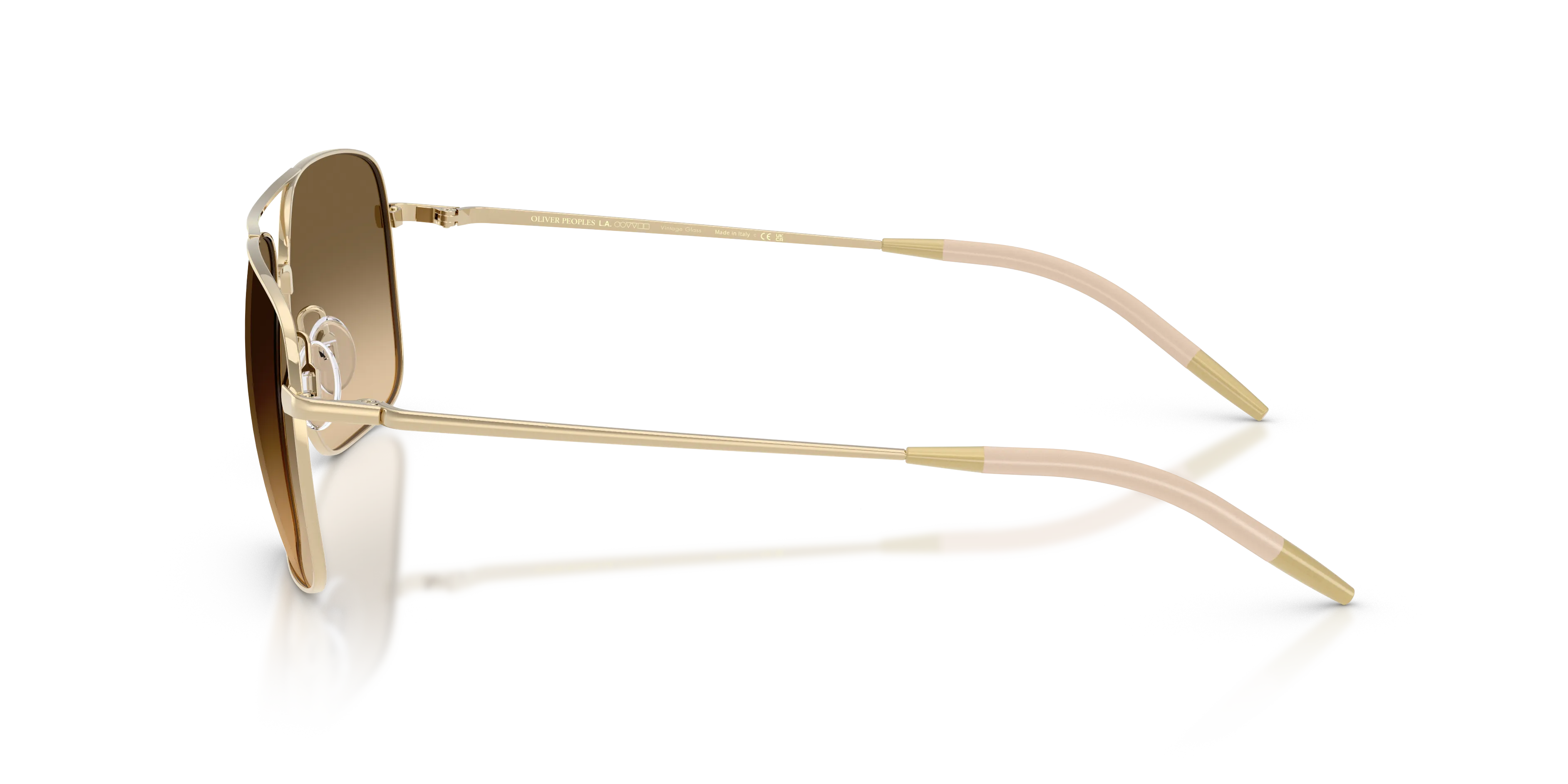 Oliver Peoples OV1150S CLIFTON 534385 Occhiali da sole Metallo Oro Verde Squadrata Normale - immagine 4