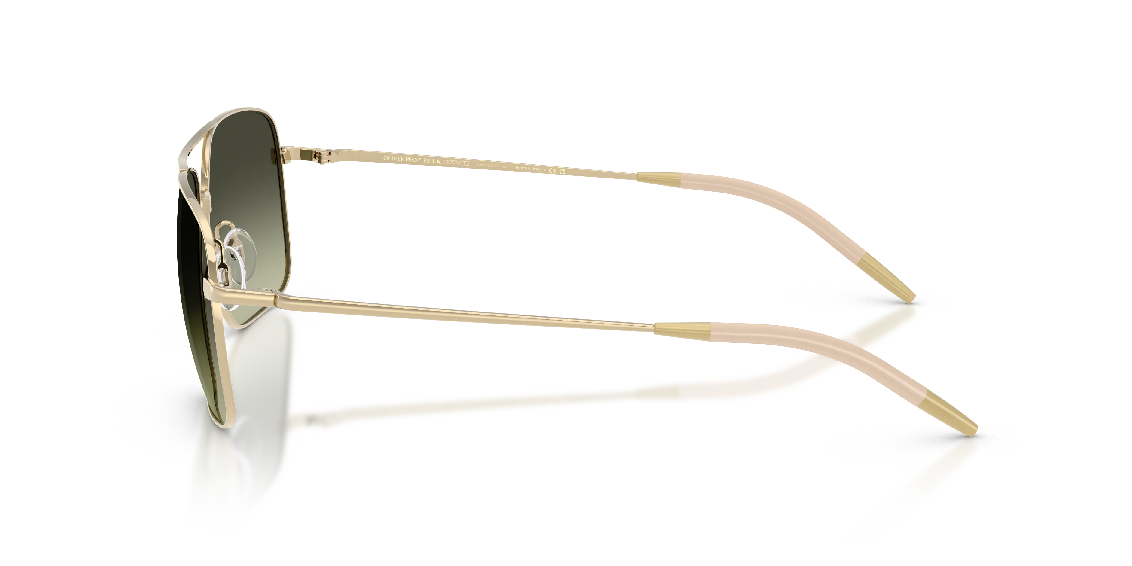 Oliver Peoples OV1150S CLIFTON 5035BH Occhiali da sole Metallo Oro Verde G15 Squadrata Normale - immagine 4