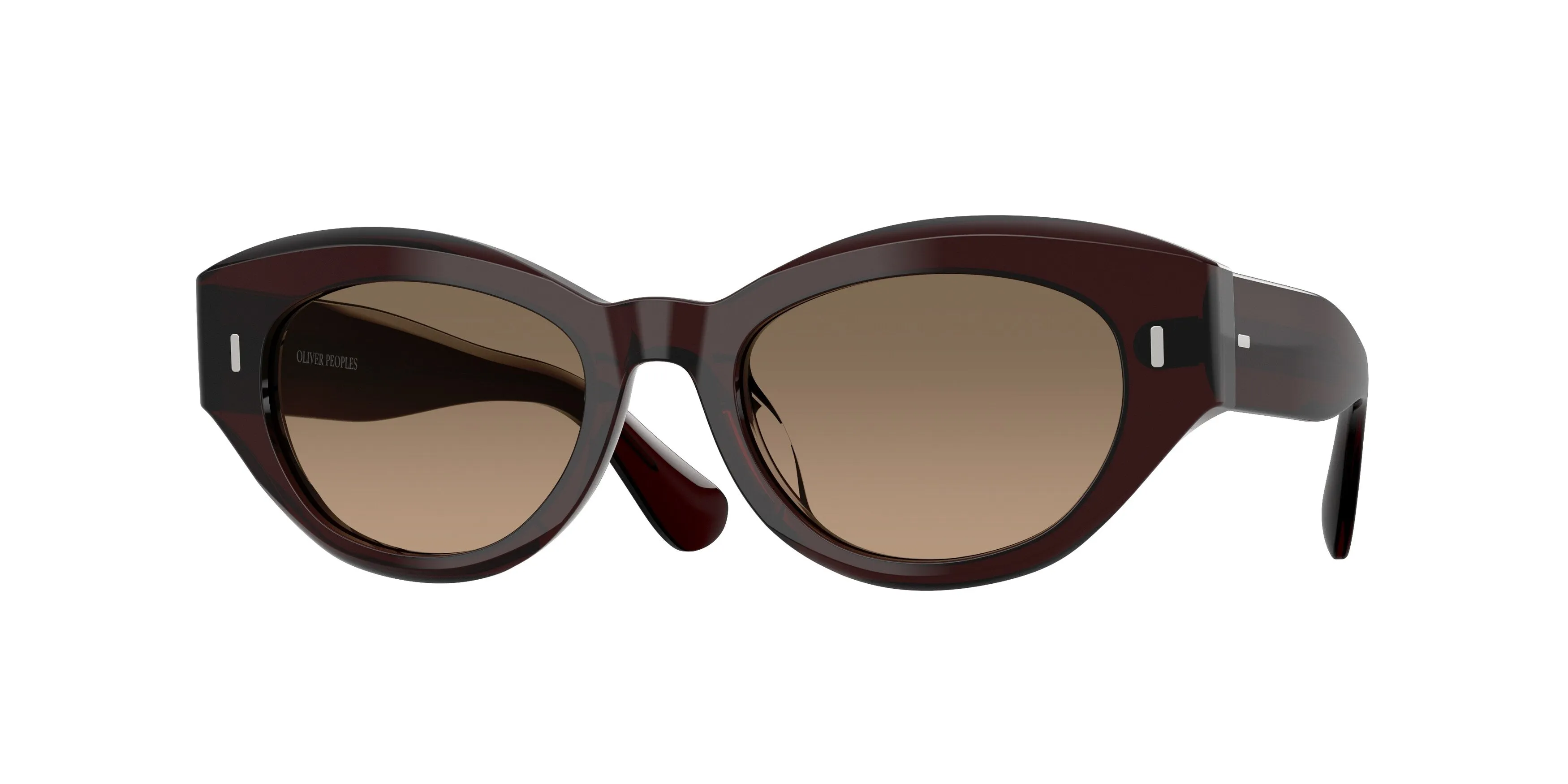 Oliver Peoples OV5615SU LERRUE 1817GN Occhiali da sole Acetato Marrone Rotonda Polarizzata Sfumato - immagine 1