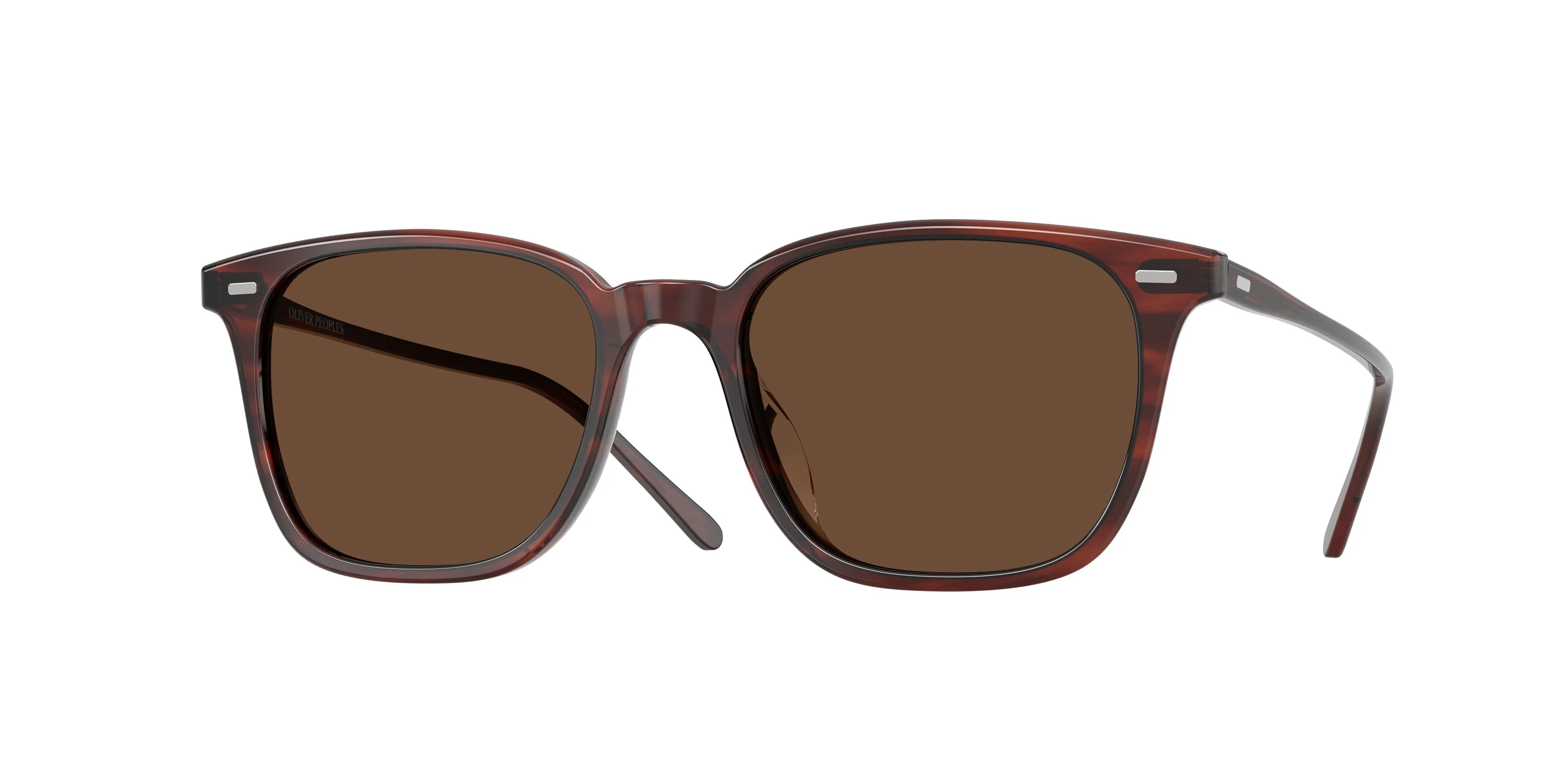 Oliver Peoples OV5614SU LAEDIN 1818AN Occhiali da sole Acetato Marrone Squadrata Polarizzata - immagine 1