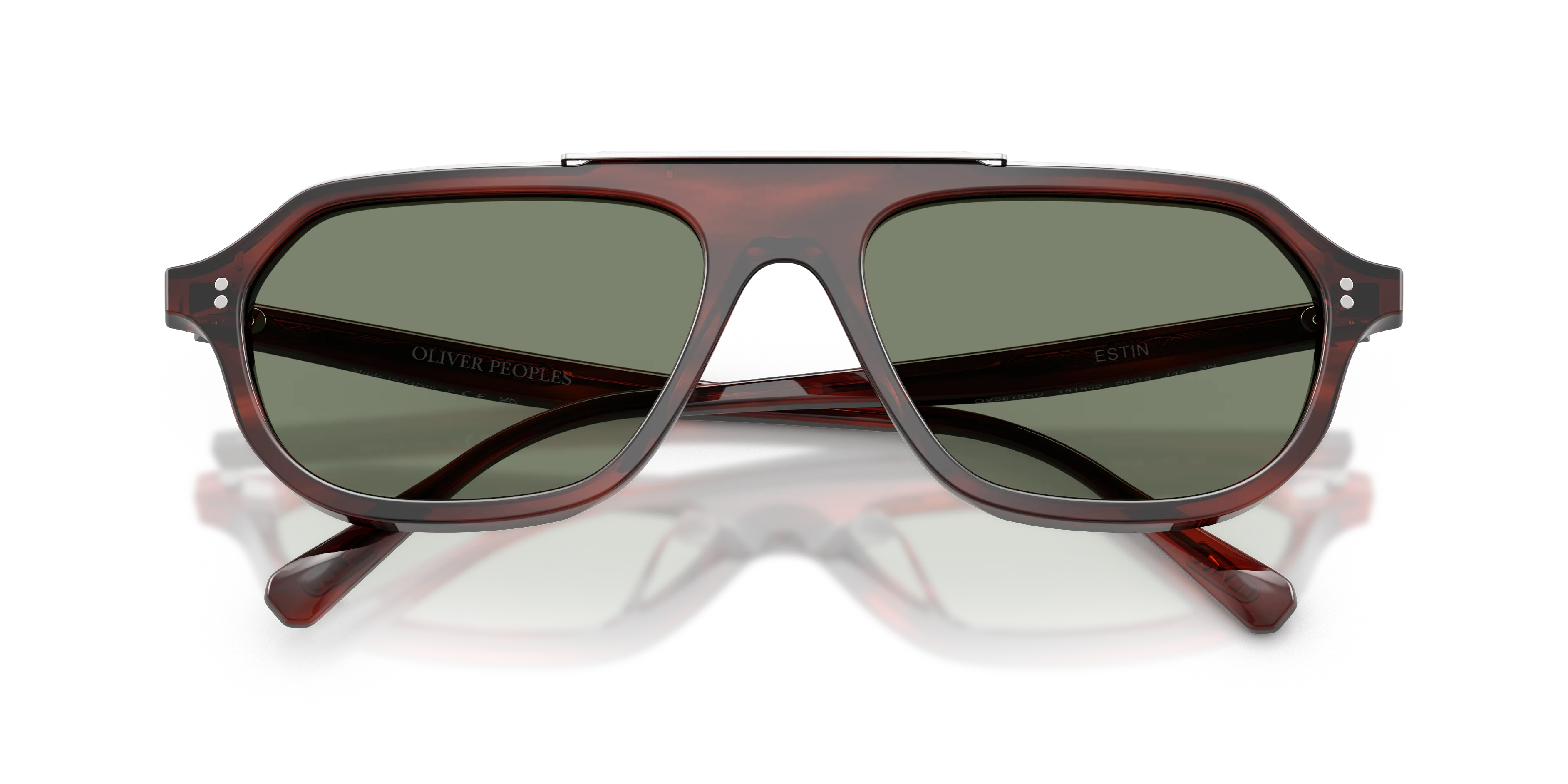 Oliver Peoples OV5613SU ESTIN 181852 Occhiali da sole Acetato Marrone Geometrica Normale - immagine 2