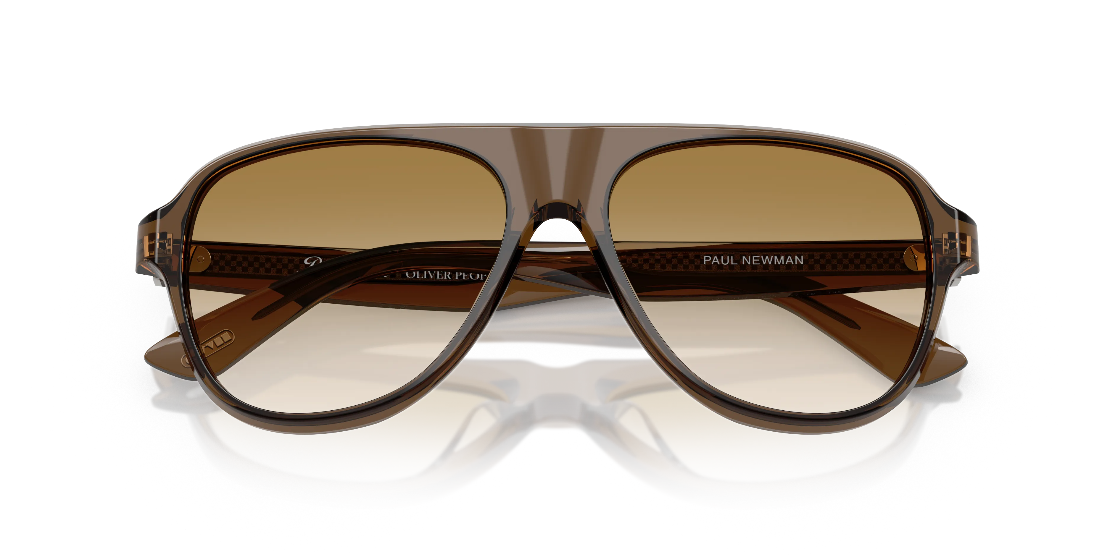 Oliver Peoples OV5581U PAUL NEWMAN 1625 Montature da vista Acetato Marrone Pilot Normale Sfumato - immagine 2